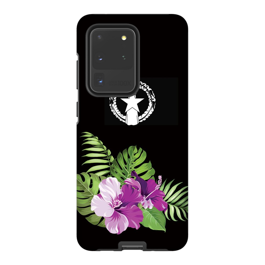 CNMI Purple Hibiscus Premium Glossy Tough Phone Case