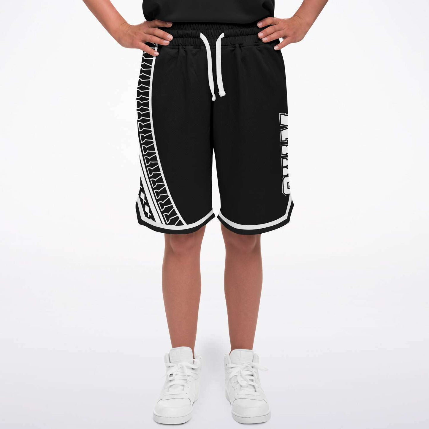 Guam Tribal Black Basketball Shorts