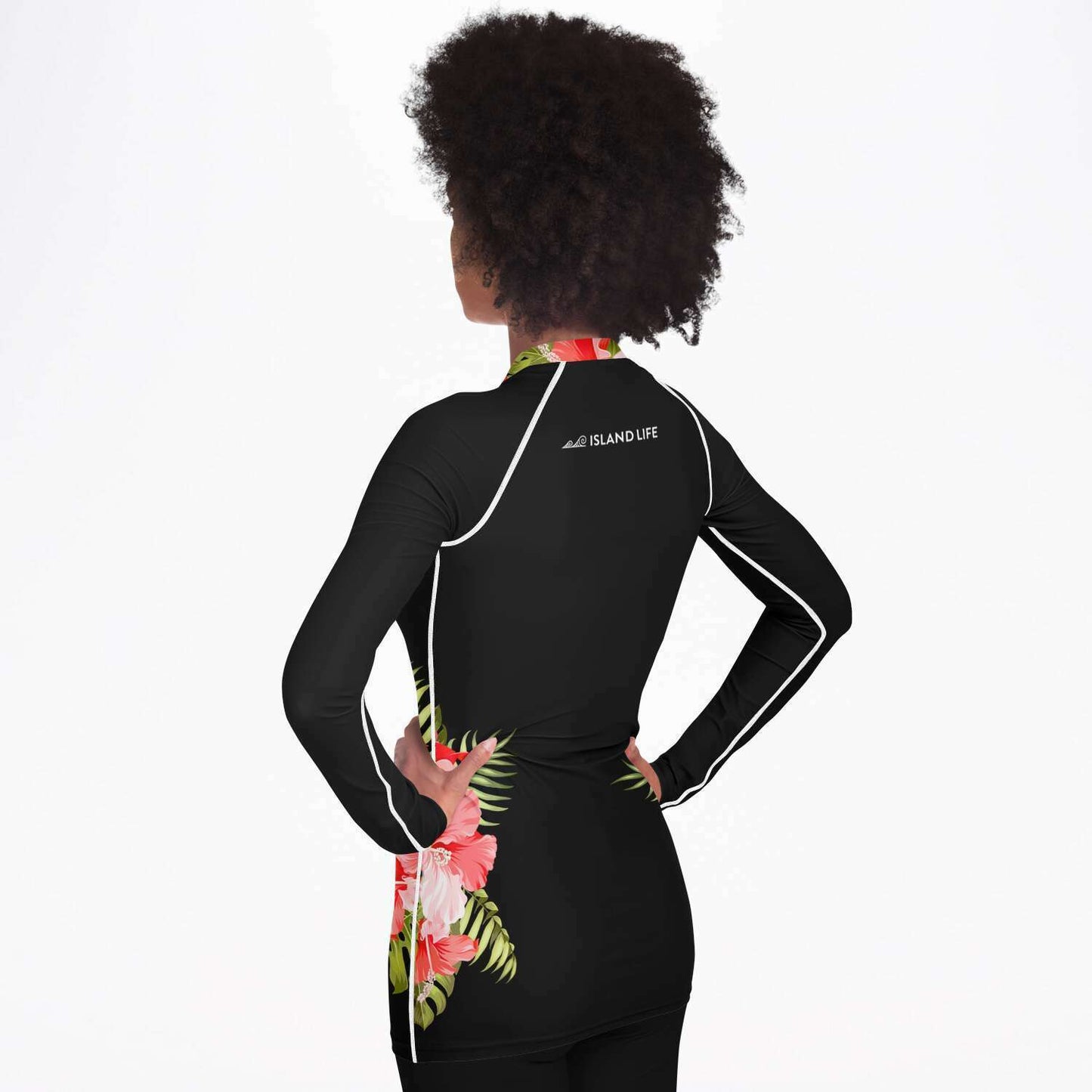 Guam Hibiscus Women's Rashguard