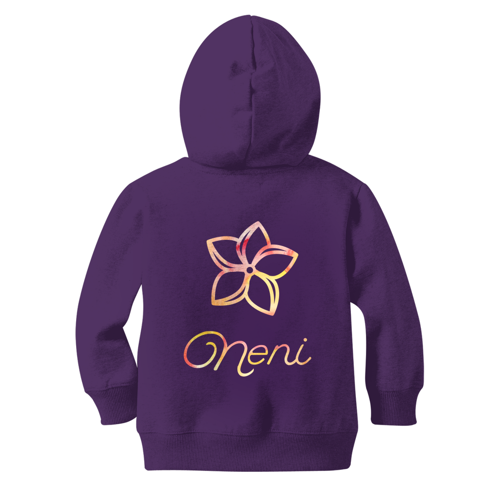 Plumeria Neni Girls Guam Classic Kids Zip Hoodie Jacket