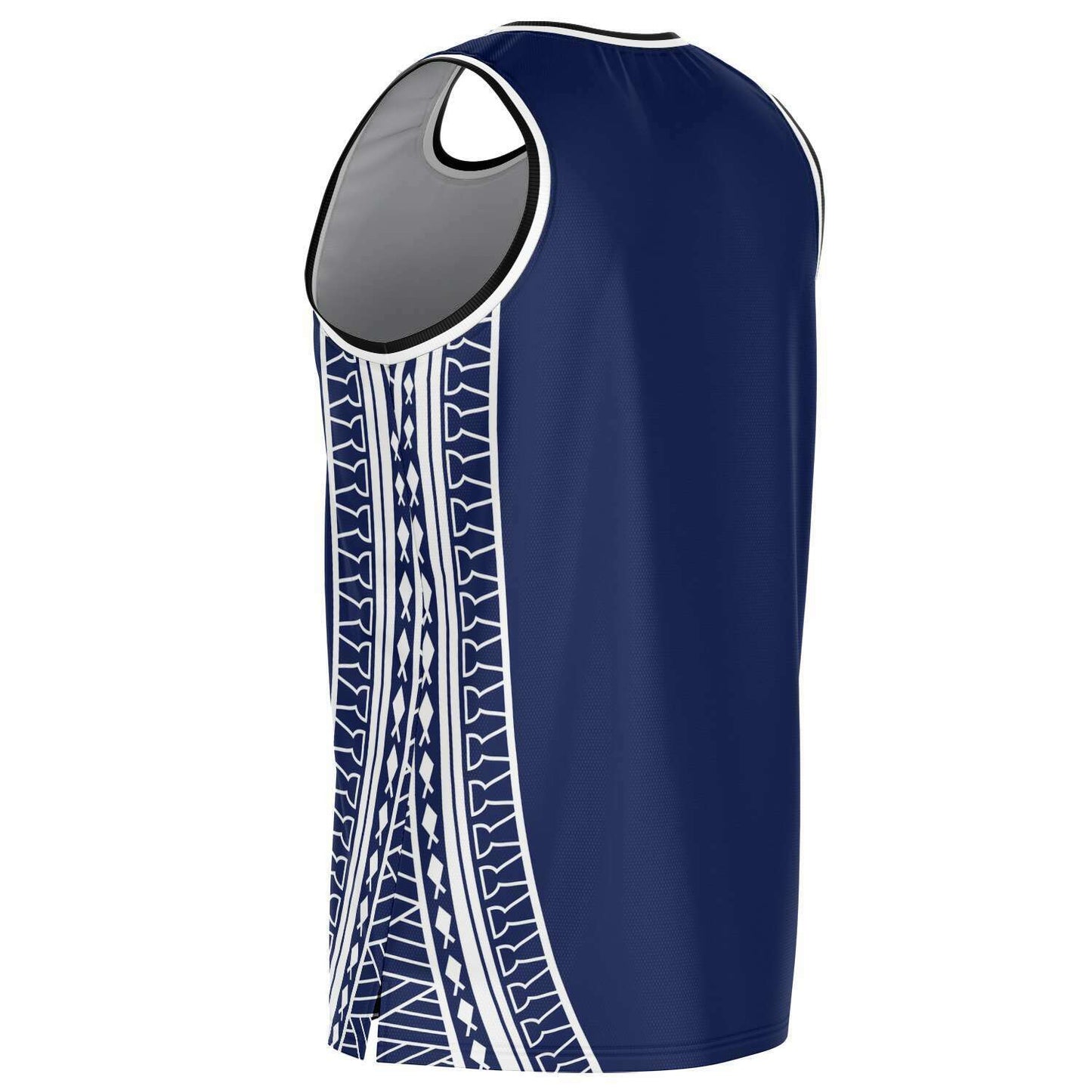 Guam Seal Tribal Blue Basketball Jersey