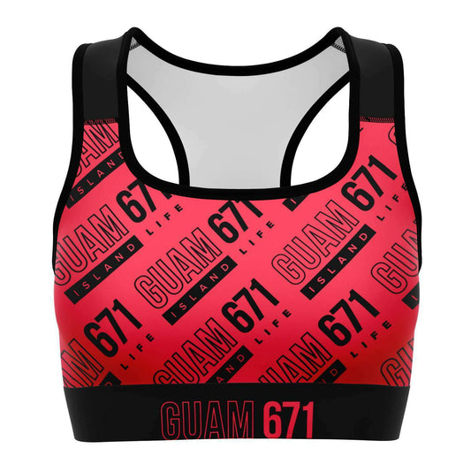 Guam 671 Pink Sports Bra