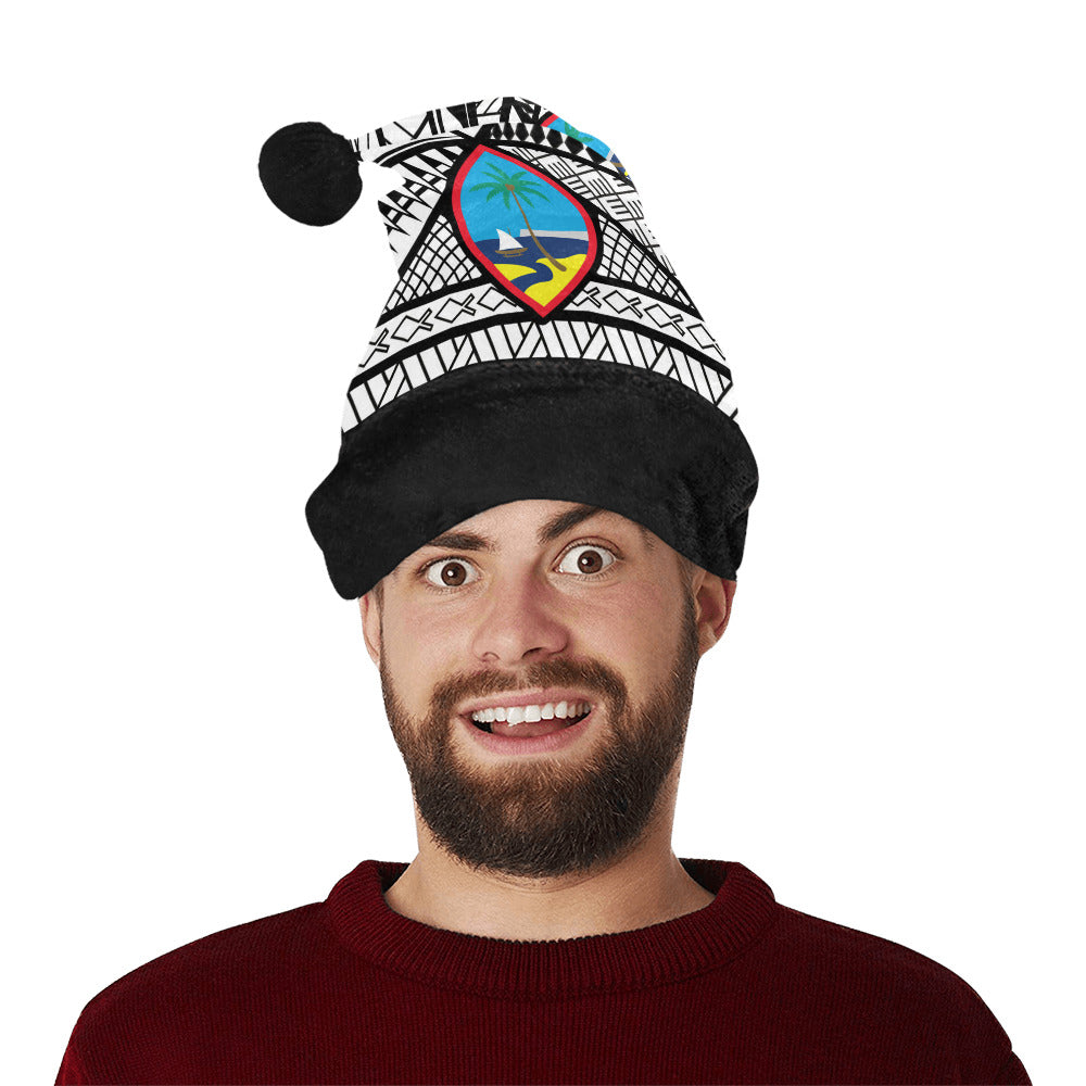Guam Seal Tribal Santa Hat