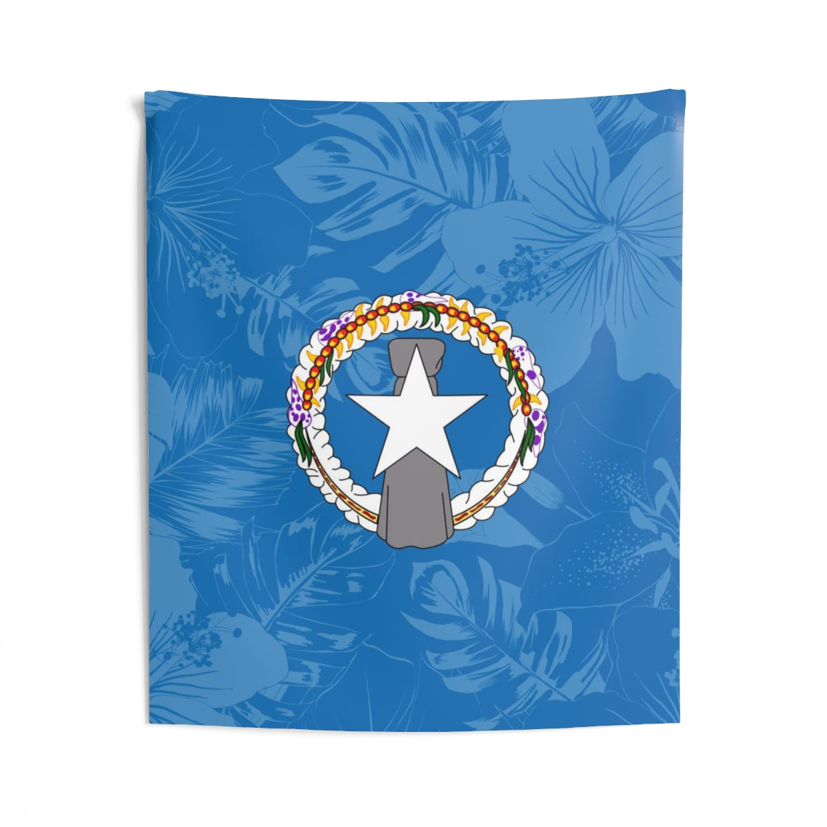 CNMI Saipain Tinian Rota Hibiscus Indoor Wall Tapestry
