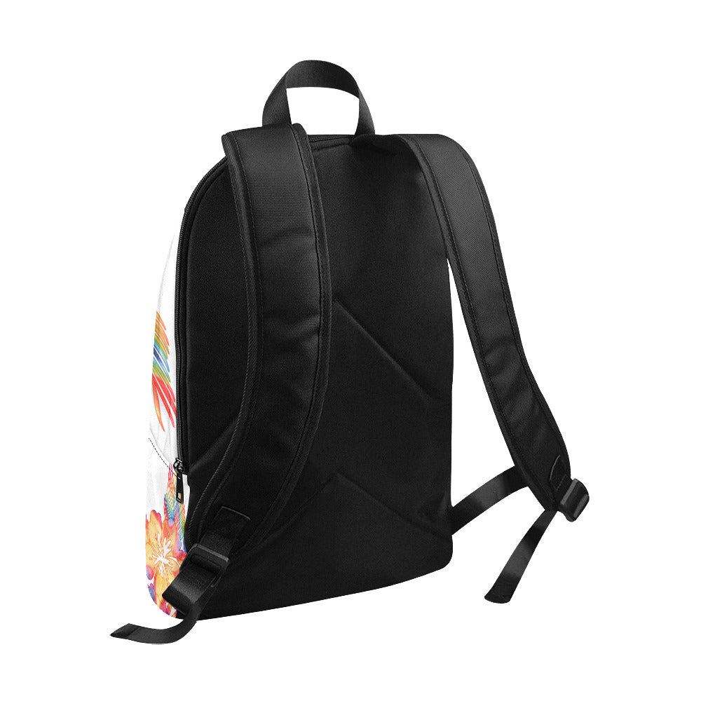Guam Tropical Hibiscus Tie Dye Laptop Backpack
