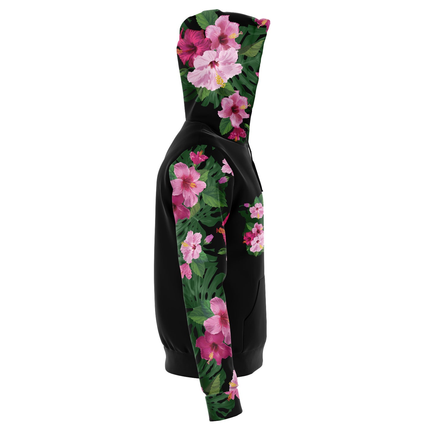 Guam Fuchsia Hibiscus Unisex Zip Hoodie Jacket