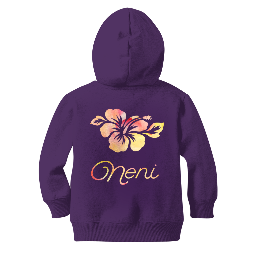 Hibiscus Neni Guam Girls Classic Kids Zip Hoodie Jacket