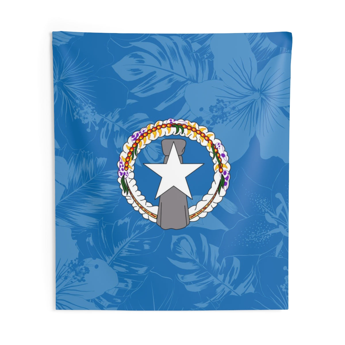CNMI Saipain Tinian Rota Hibiscus Indoor Wall Tapestry