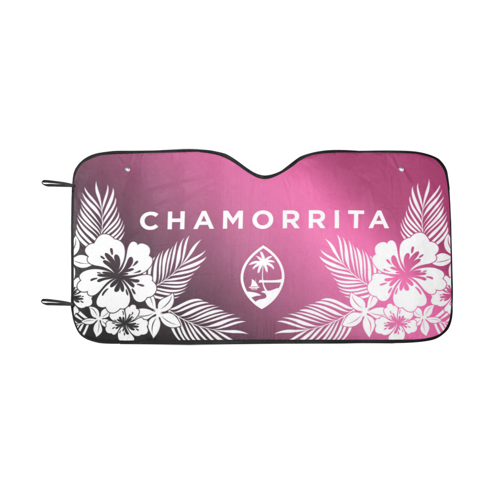 Chamorrita Guam Tropical Hibiscus Pink Car Sun Shade