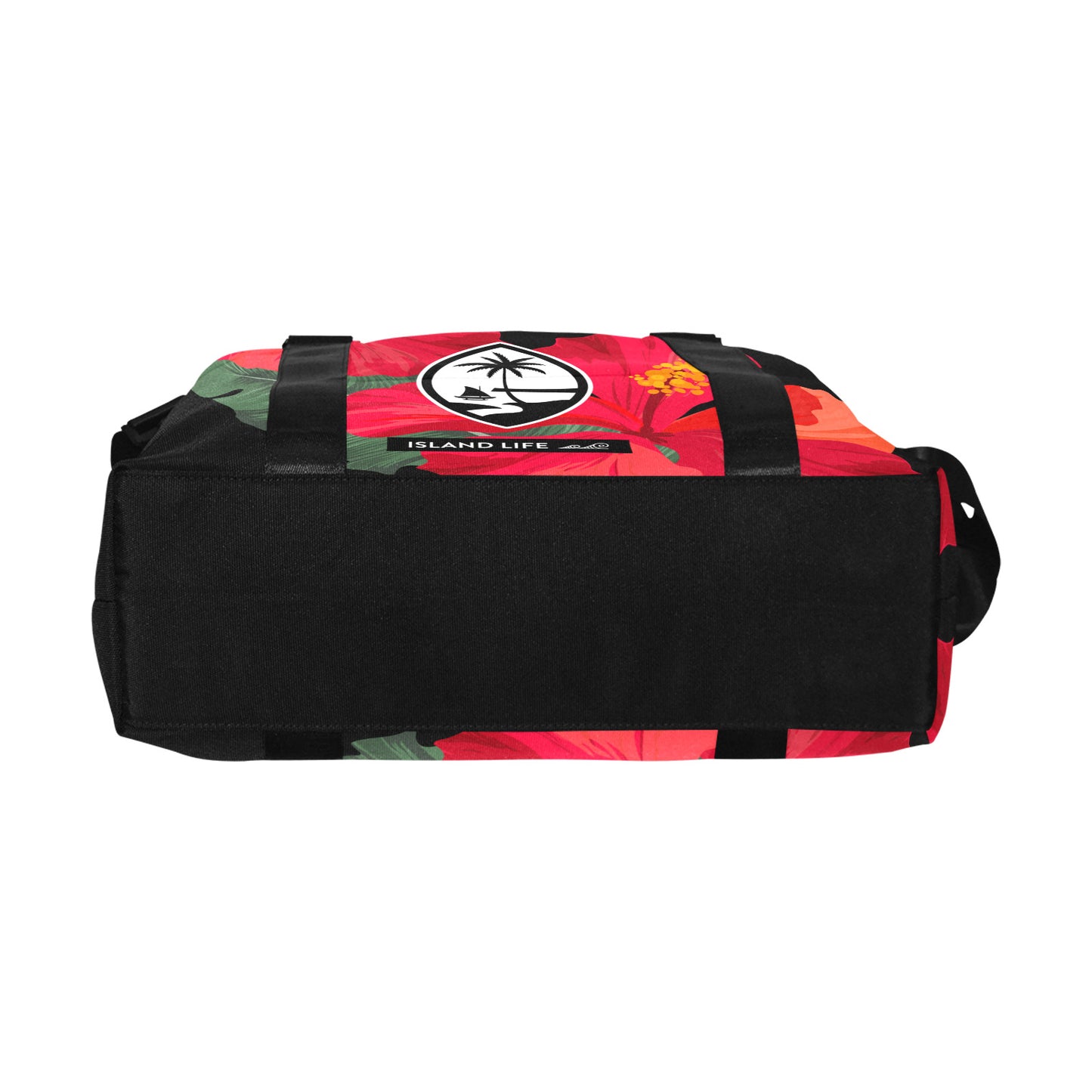 Guam Red Hibiscus Paradise Large Travel Duffel Bag
