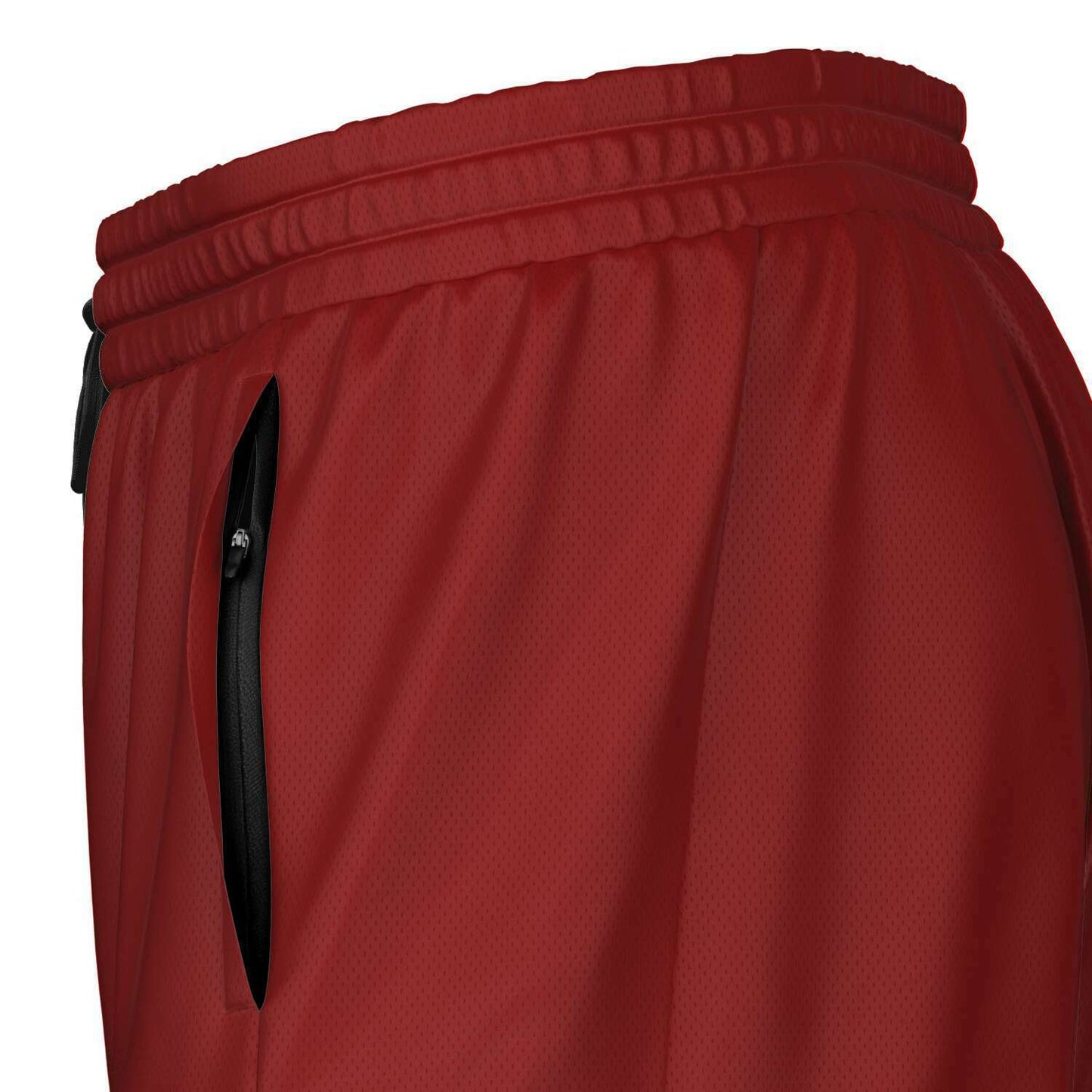 Guam Tribal Layer Red 2-in-1 Phone Pocket Active Shorts