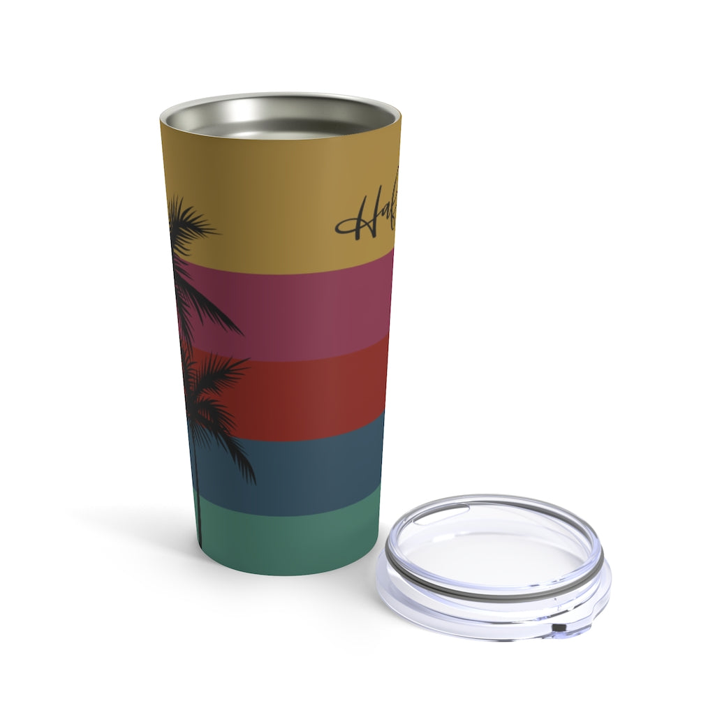 Retro Rainbow Sunset Hafa Adai Tumbler 20oz