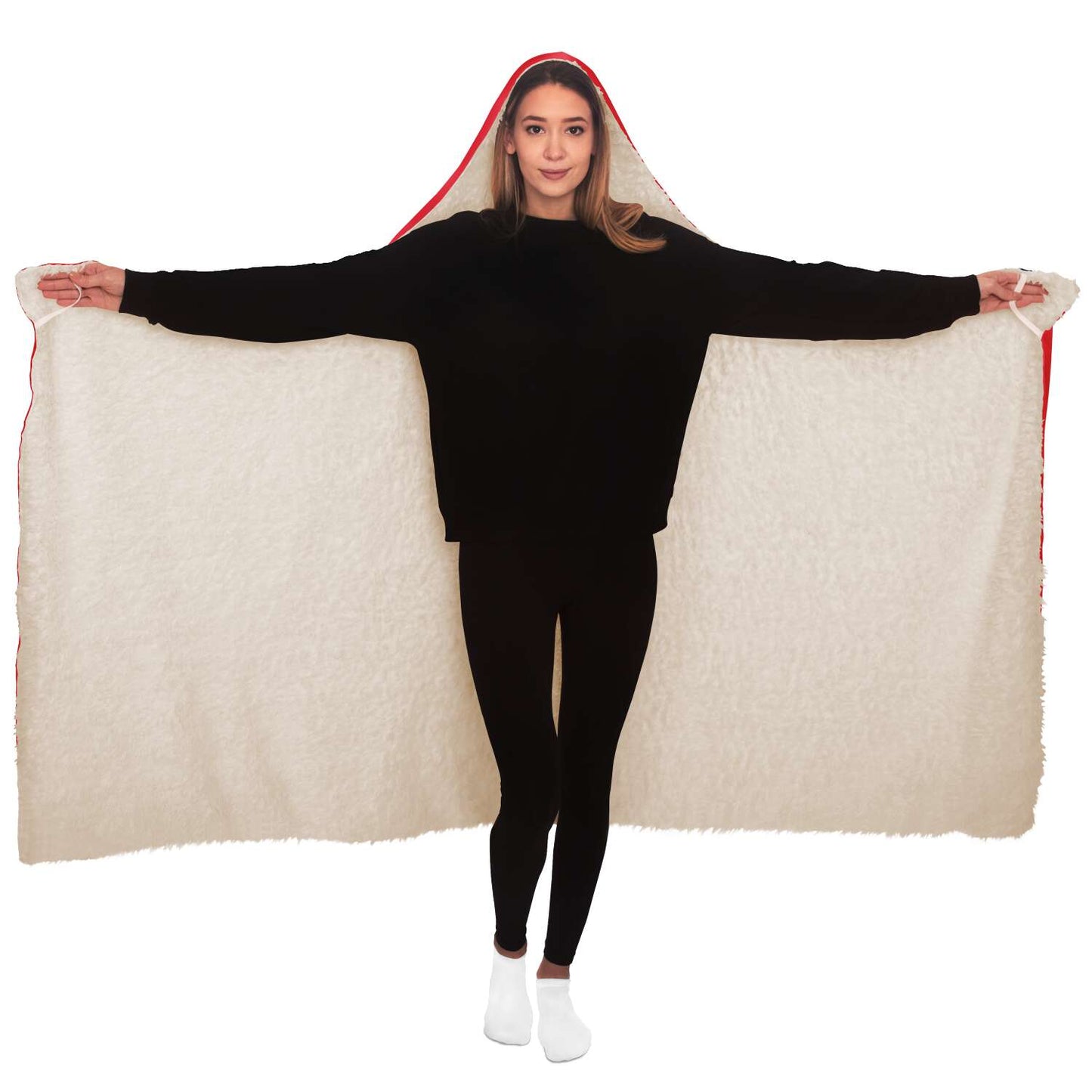 Guam Flag Premium Sherpa Hooded Blanket