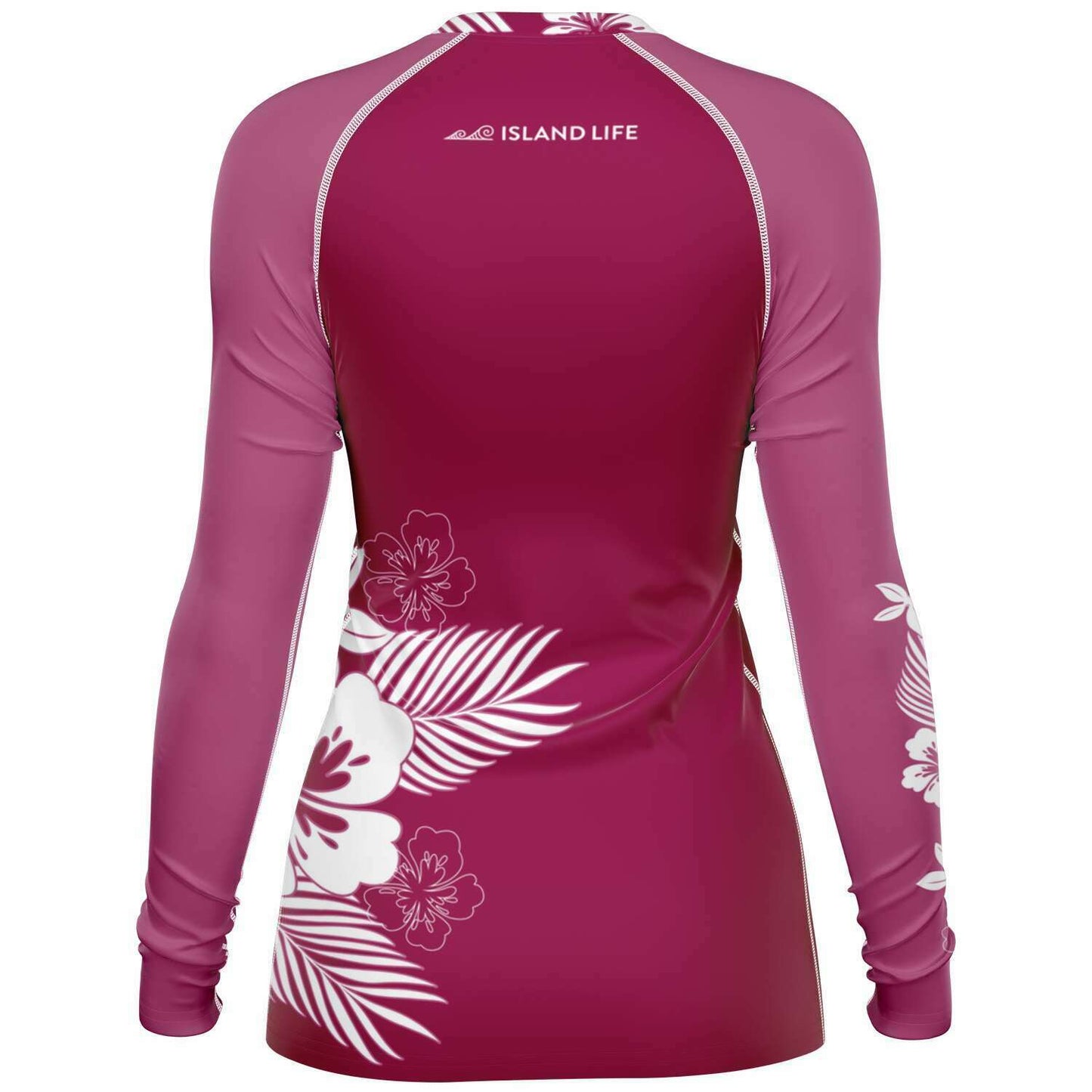 Guam Fuchsia Tropical Women's Rashguard