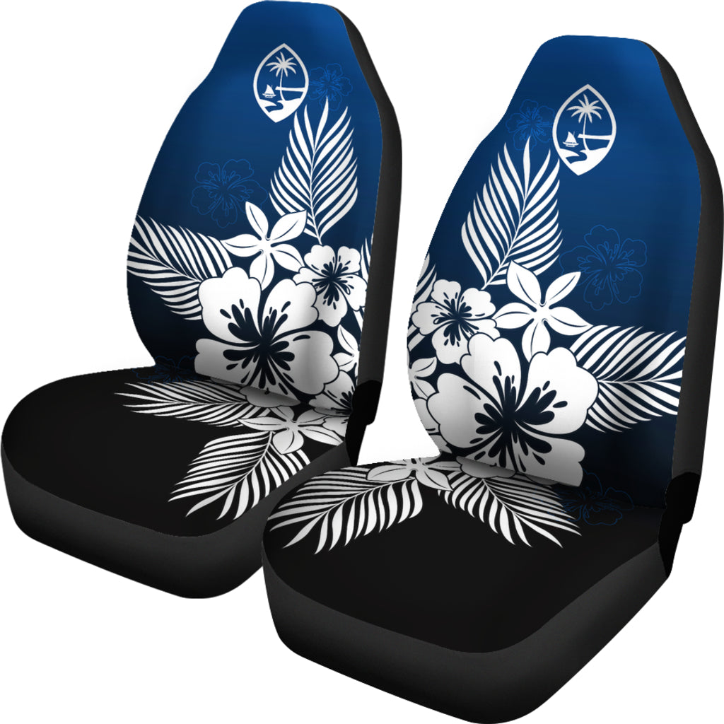 Guam Tropical Hibiscus Blue Car Seat Covers (Set of 2)
