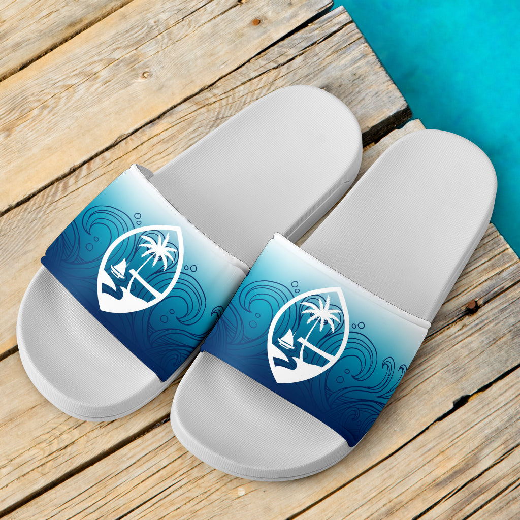 Guam Ombre Waves Slide Sandals