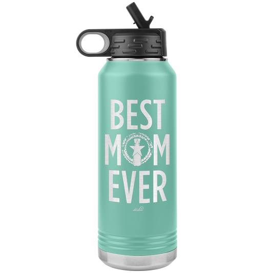 Best Mom Ever CNMI Seal 32oz Water Bottle Tumbler