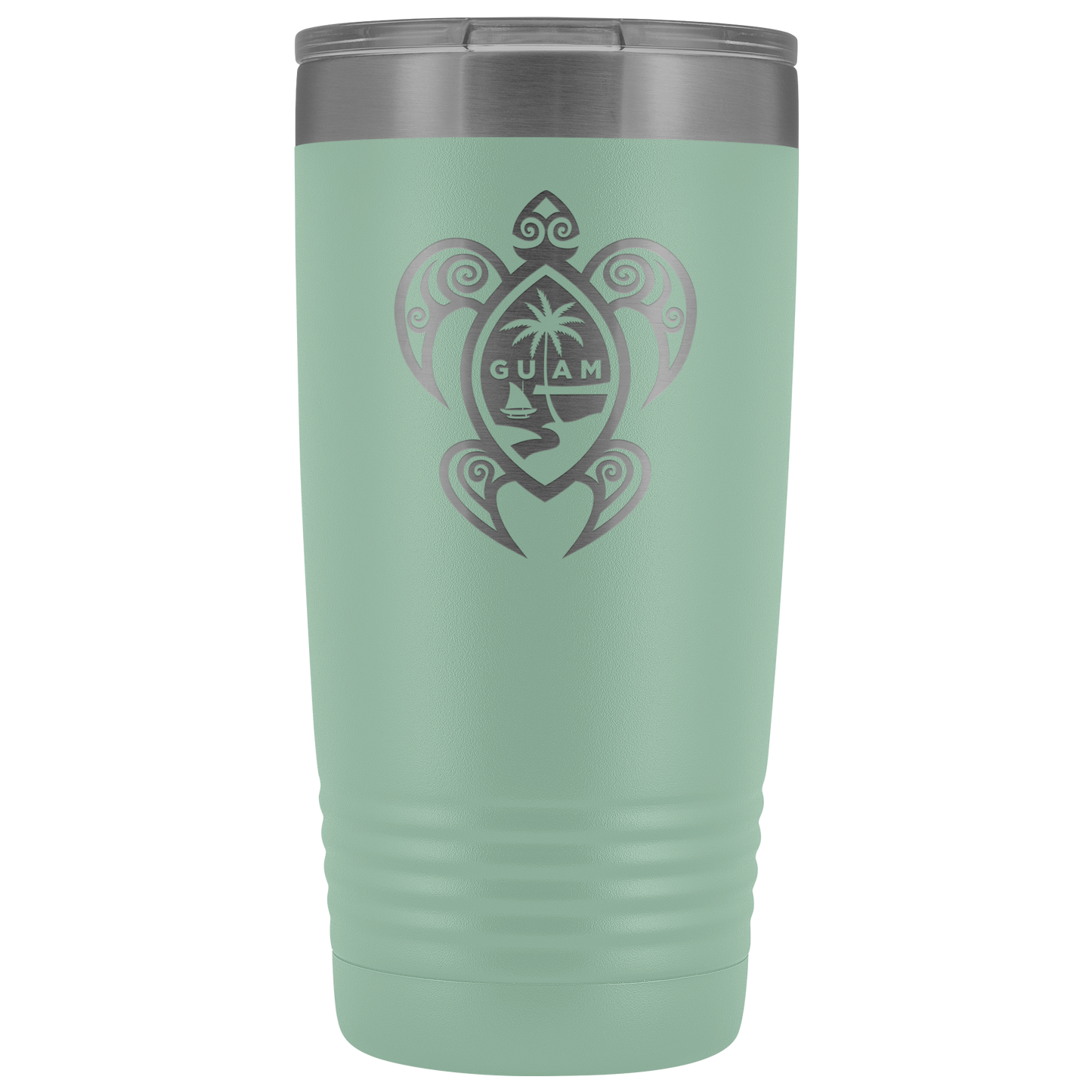 Guam Seal Tribal Turtle 20oz Tumbler