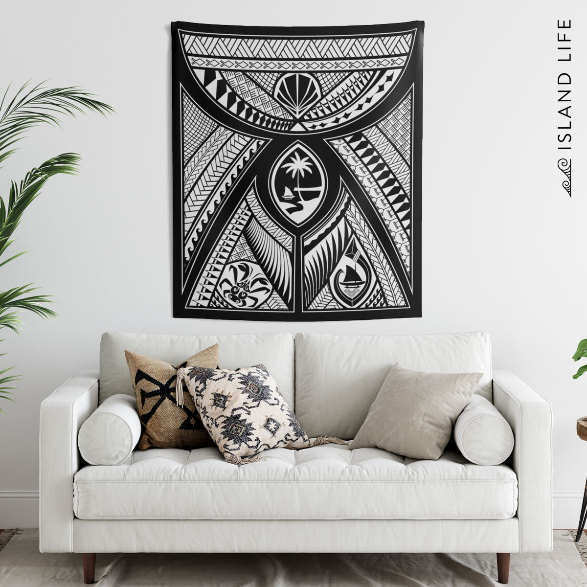 Guahan Modern Tribal Indoor Wall Tapestry