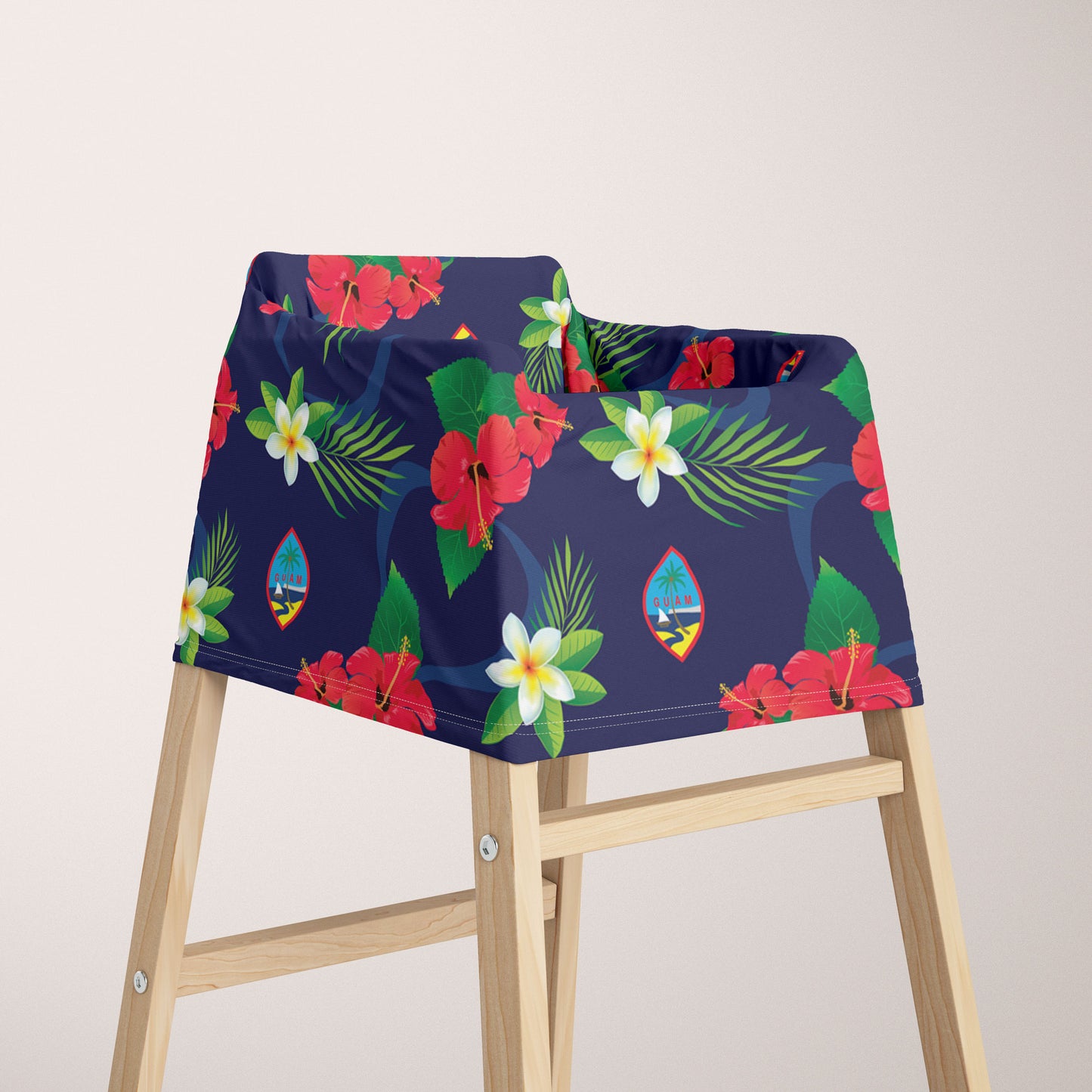 Guam Flag Florals Baby Nursing Cover Car Seat Cover