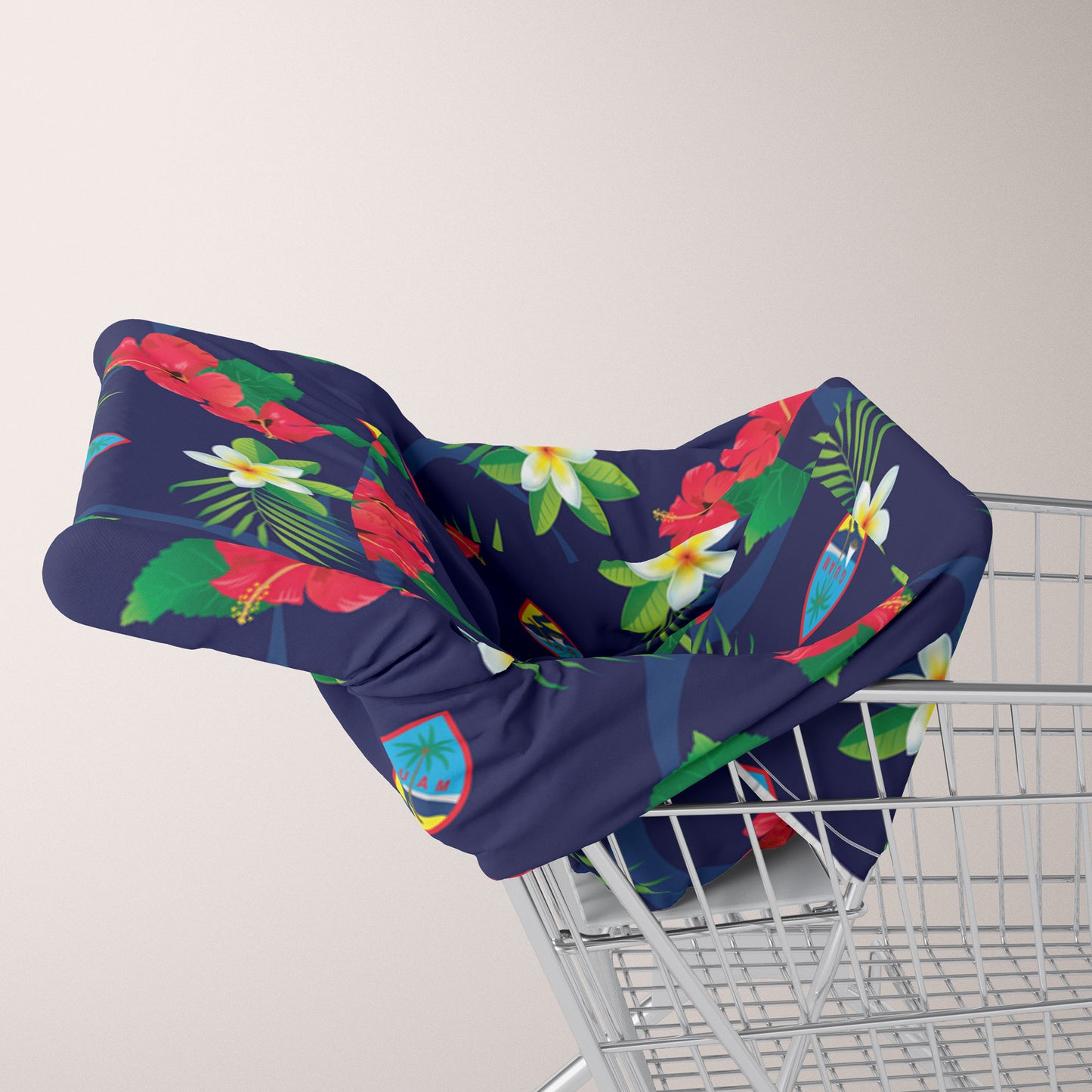 Guam Flag Florals Baby Nursing Cover Car Seat Cover