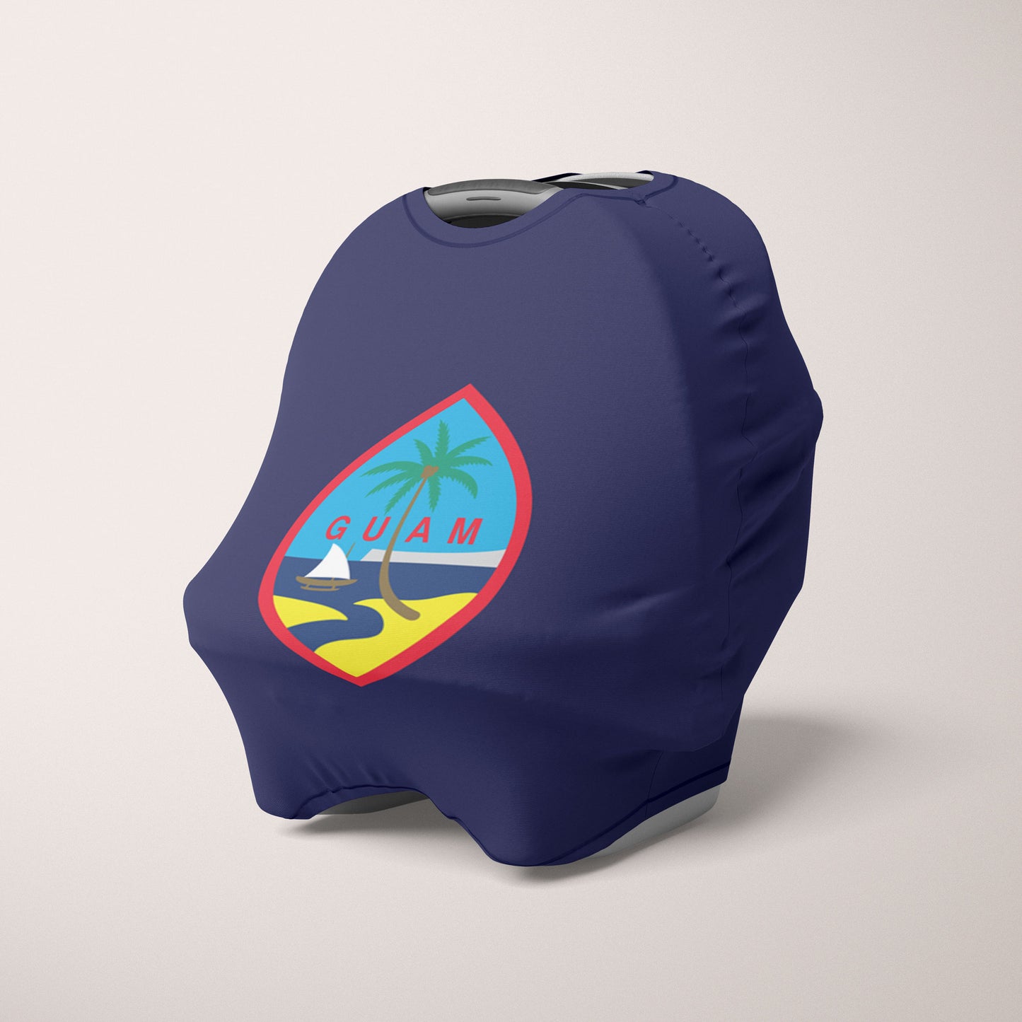 Guam Flag Baby Nursing Cover Car Seat Cover