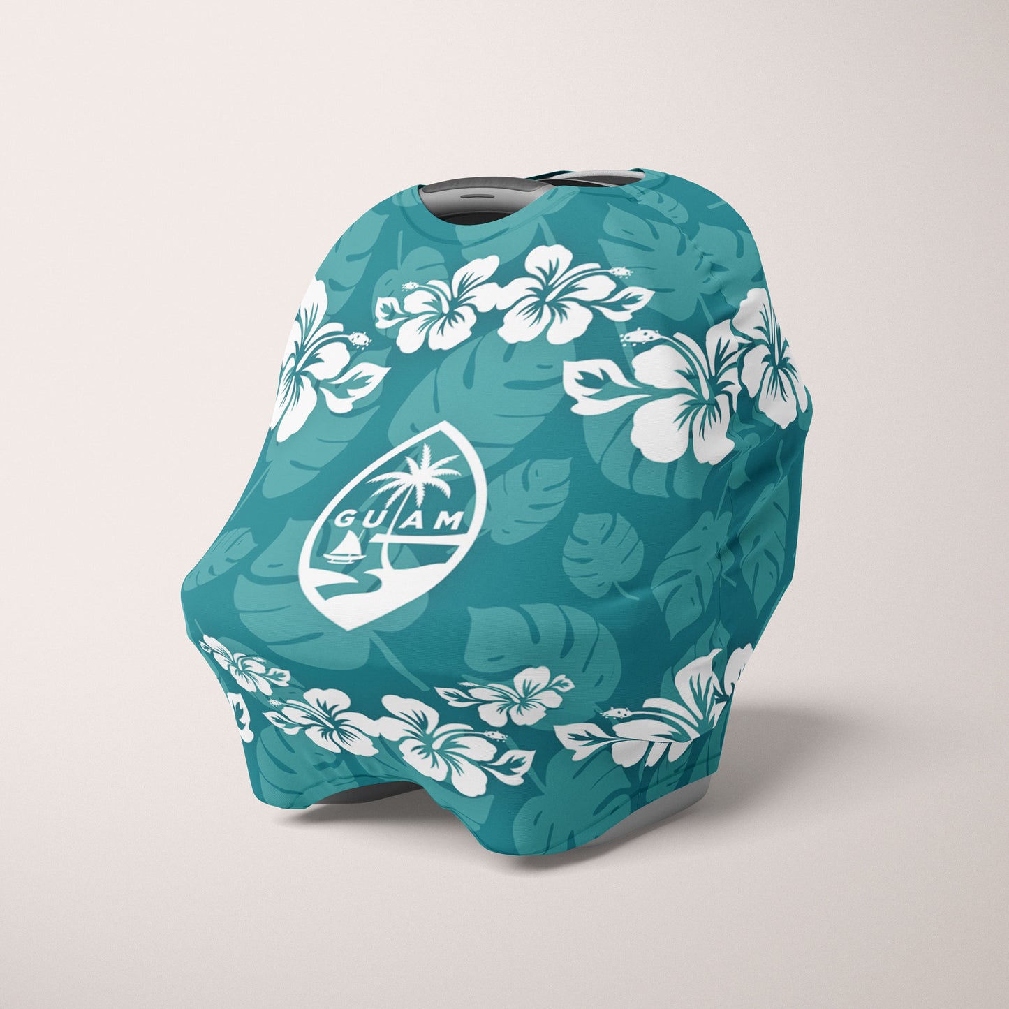 Guam Seal Hibiscus Pattern Baby Nursing Cover Car Seat Cover