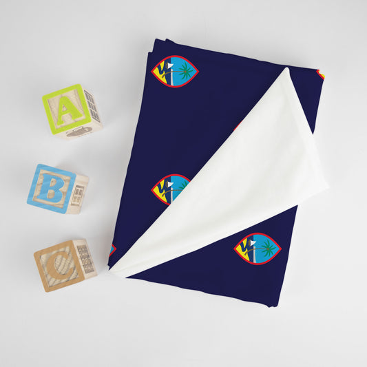 Guam Flag Baby Swaddle Blanket
