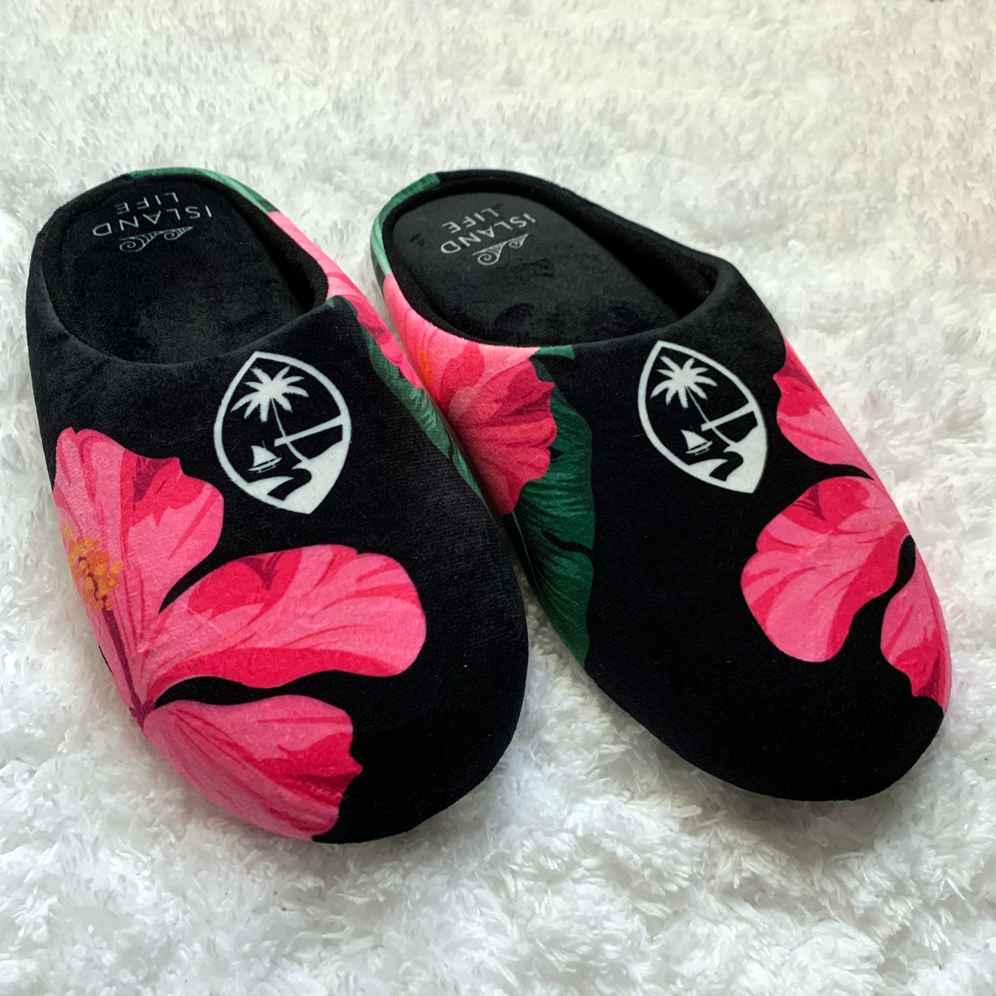 Guam Pink Hibiscus Paradise Women's House Slippers