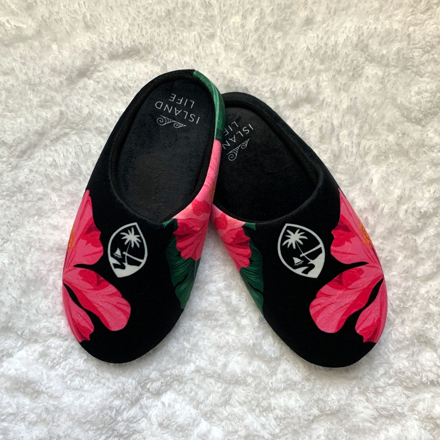 Guam Pink Hibiscus Paradise Women's House Slippers