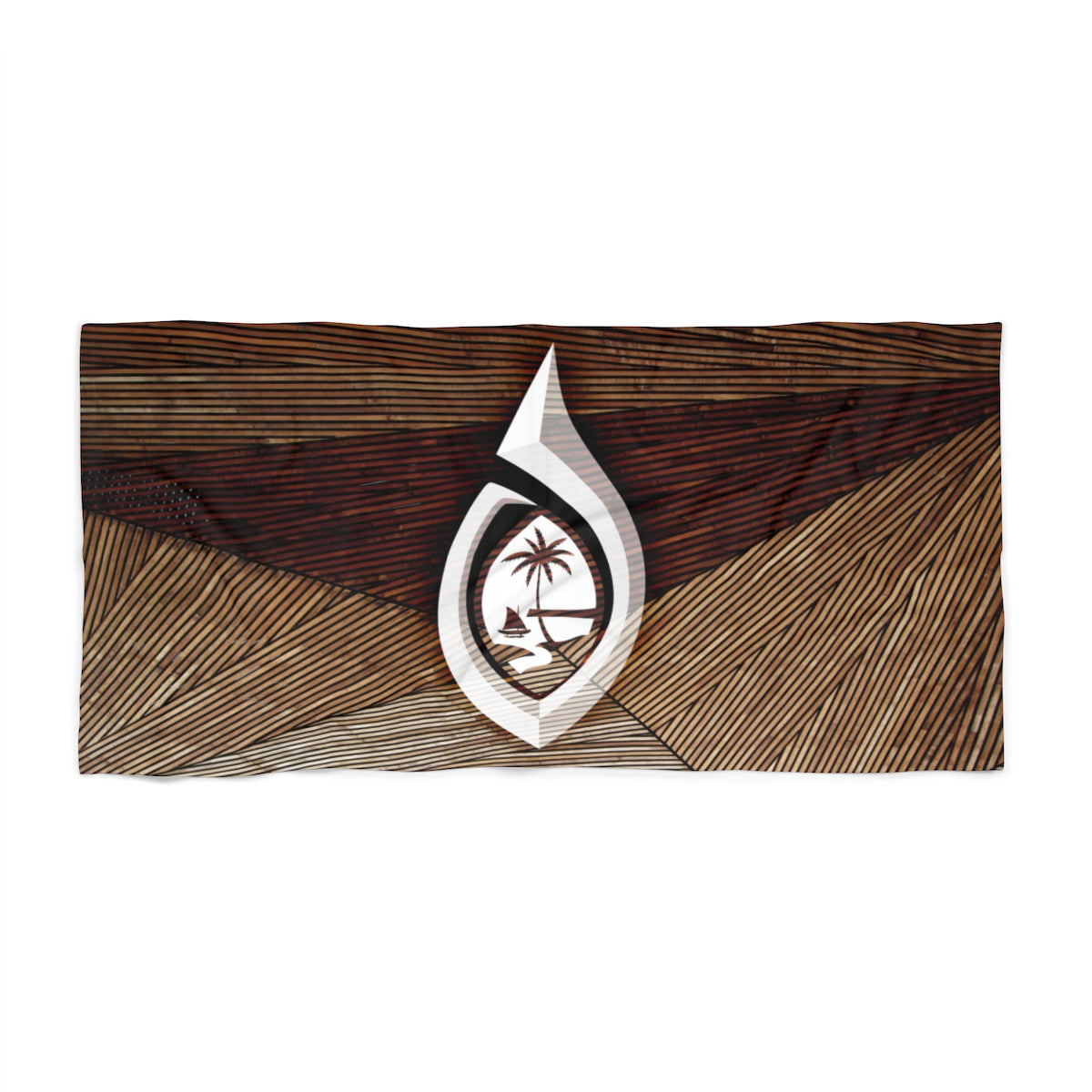 Guam Hook Tribal Beach Towel