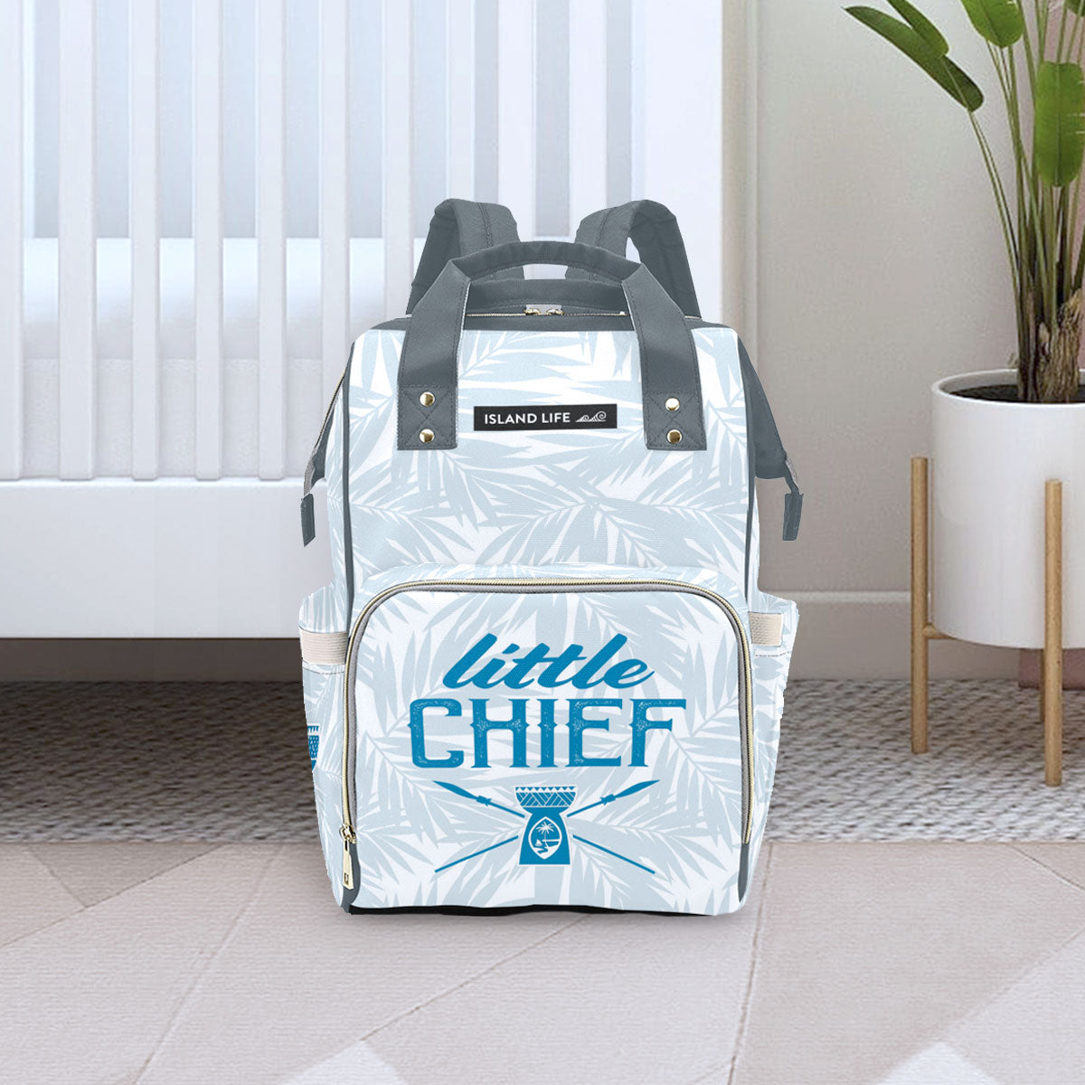 Little Chief Guam Light Blue Baby Diaper Backpack Bag