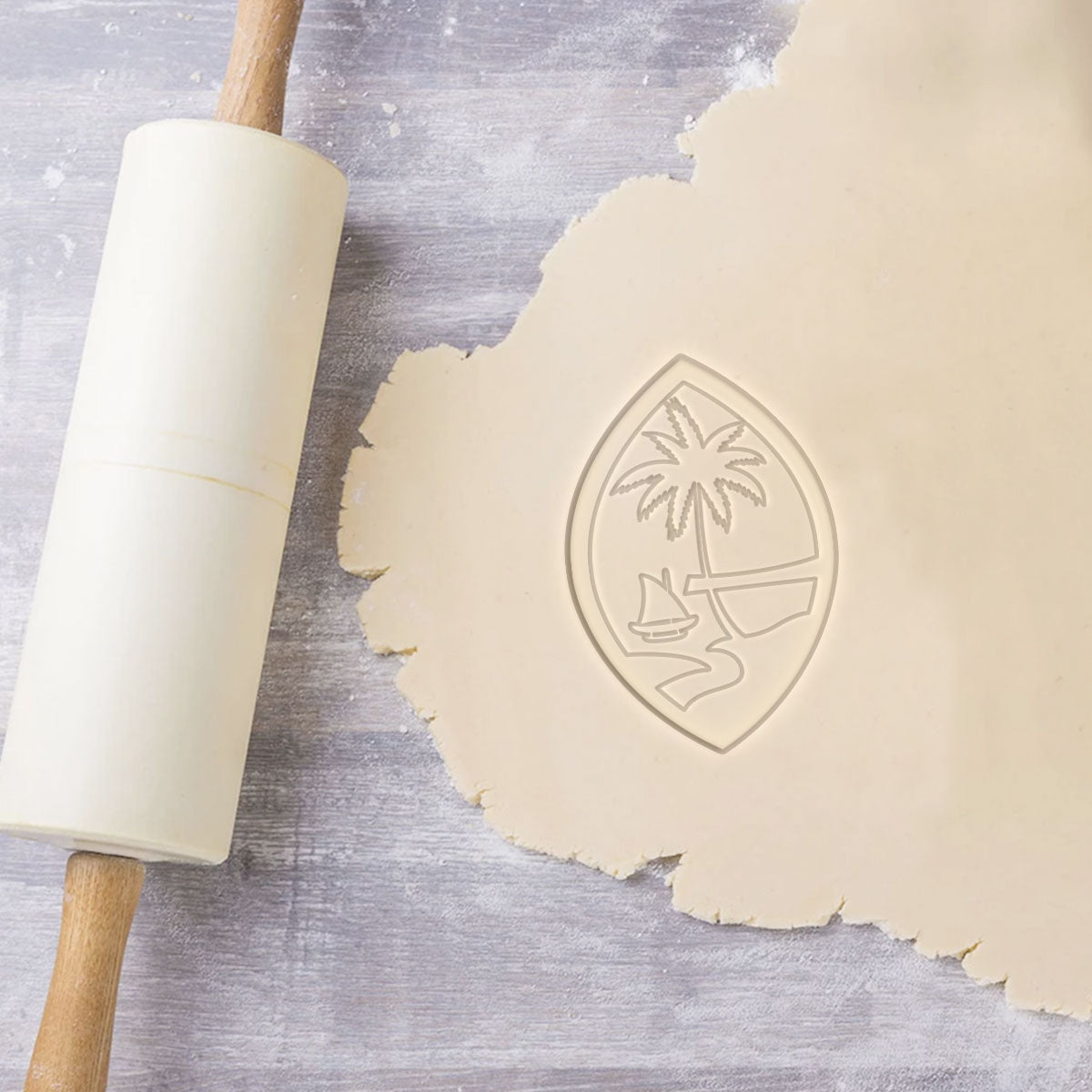 Guam Seal Cookie Cutter and Stamp - Ready to Ship
