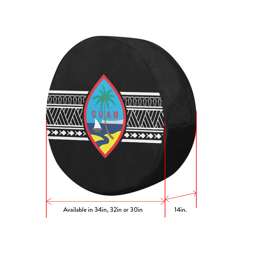 Guam Tribal Jeep Spare Tire Cover