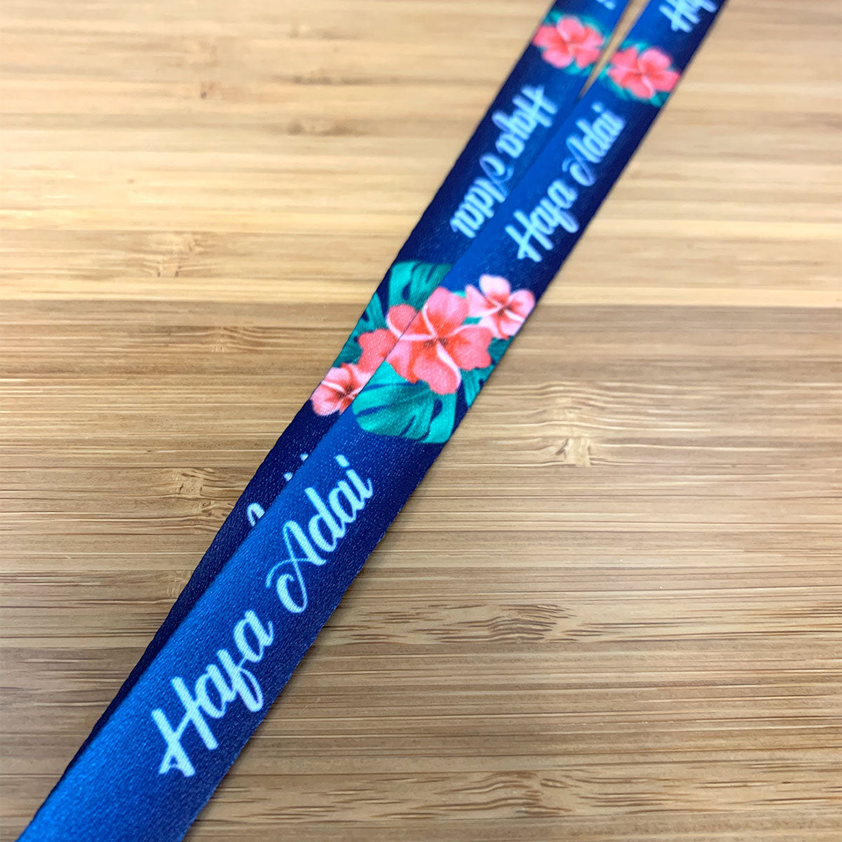 Hafa Adai Plumeria Guam CNMI Lanyard - Ready to Ship