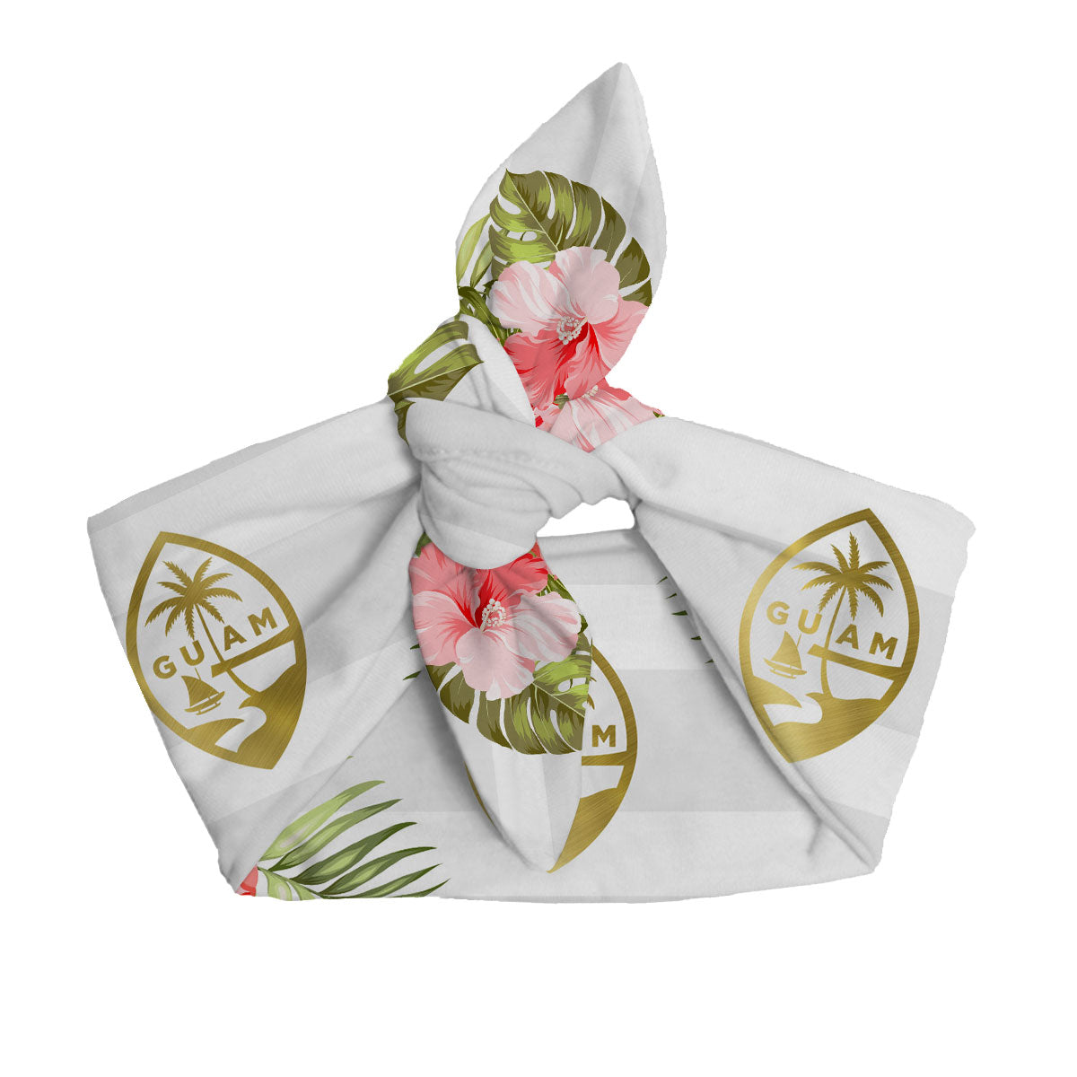 Guam Seal Hibiscus Striped Baby Headband