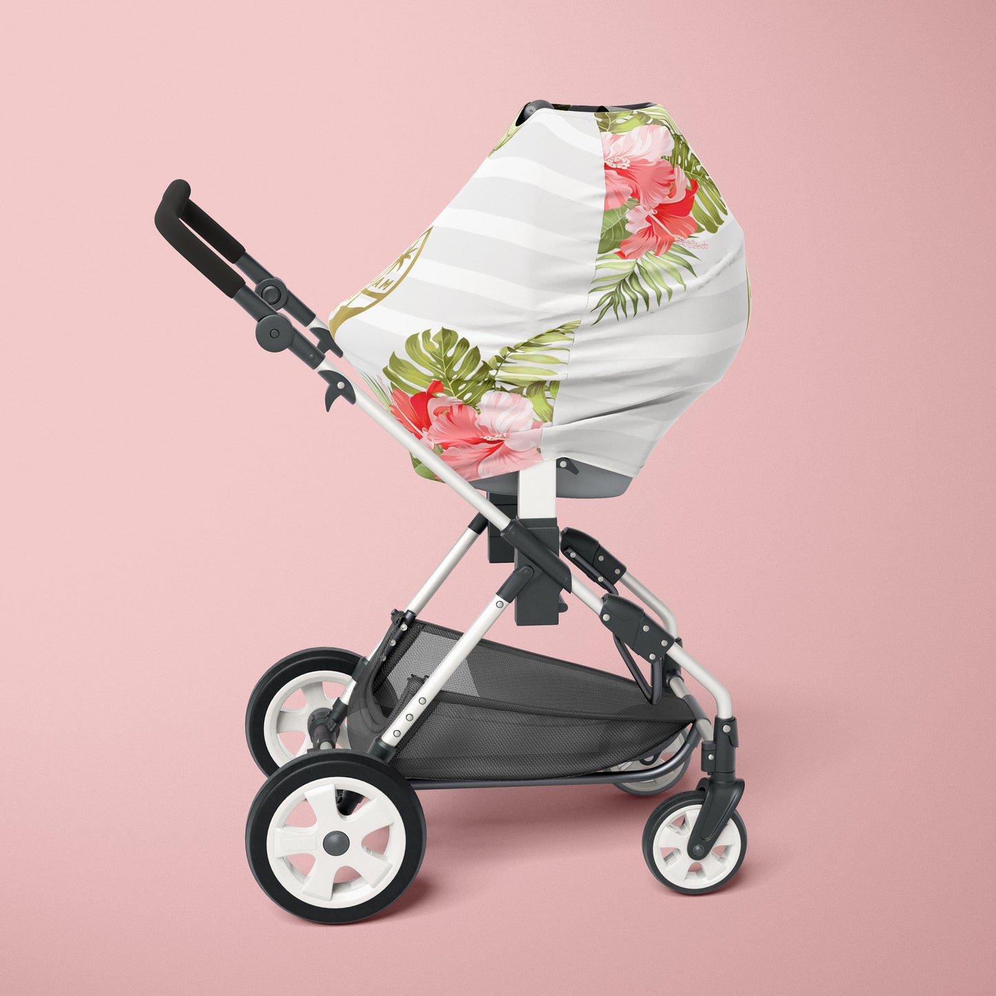 Guam Hibiscus Nursing Cover Car Seat Cover
