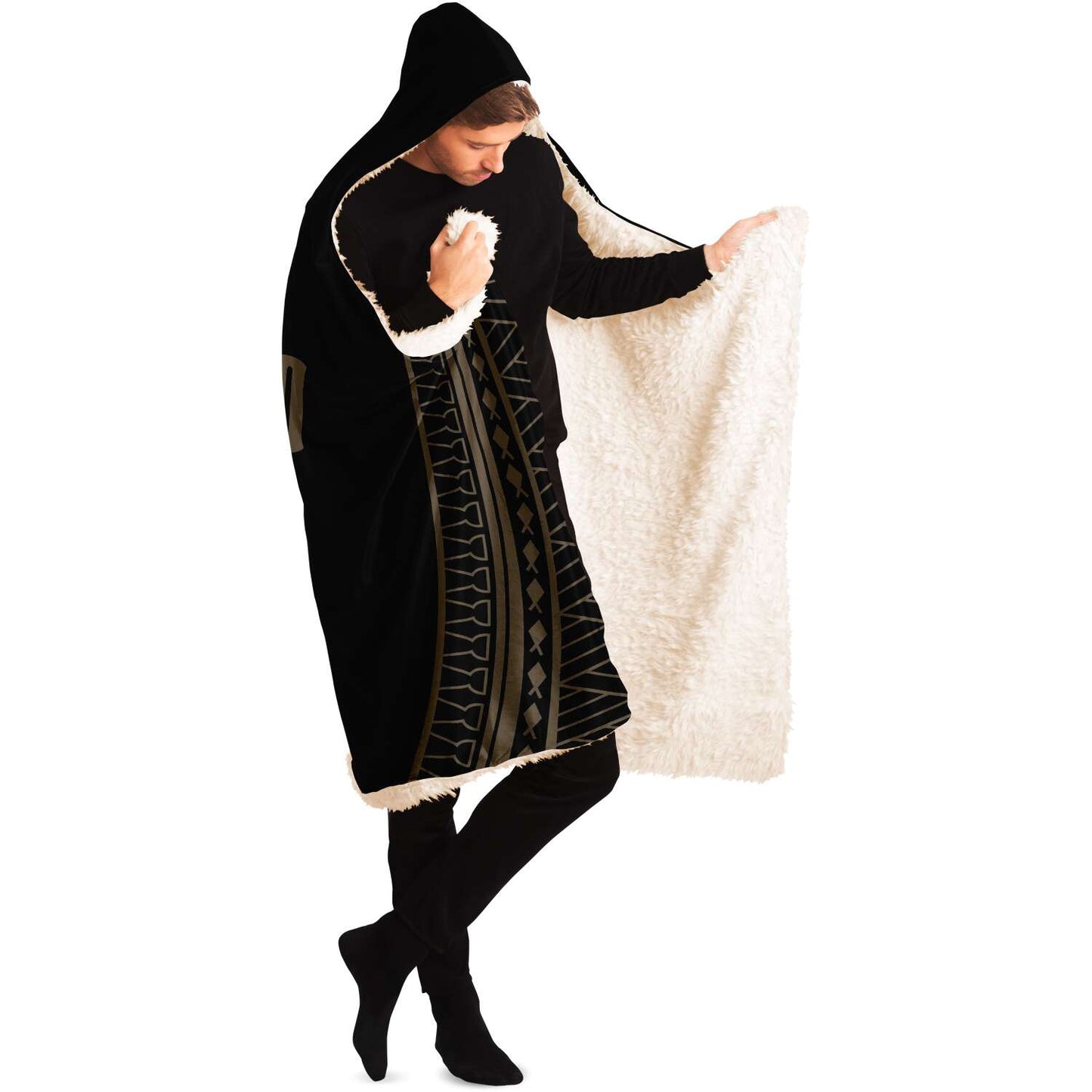 Chamorro Guam CNMI Tribal Premium Sherpa Hooded Blanket