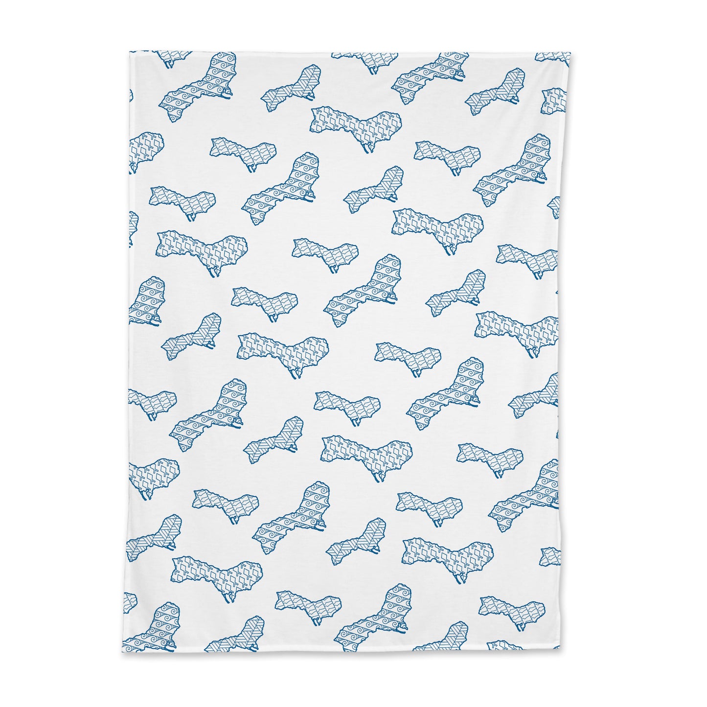 Islands of Guam Blue Baby Swaddle Blanket