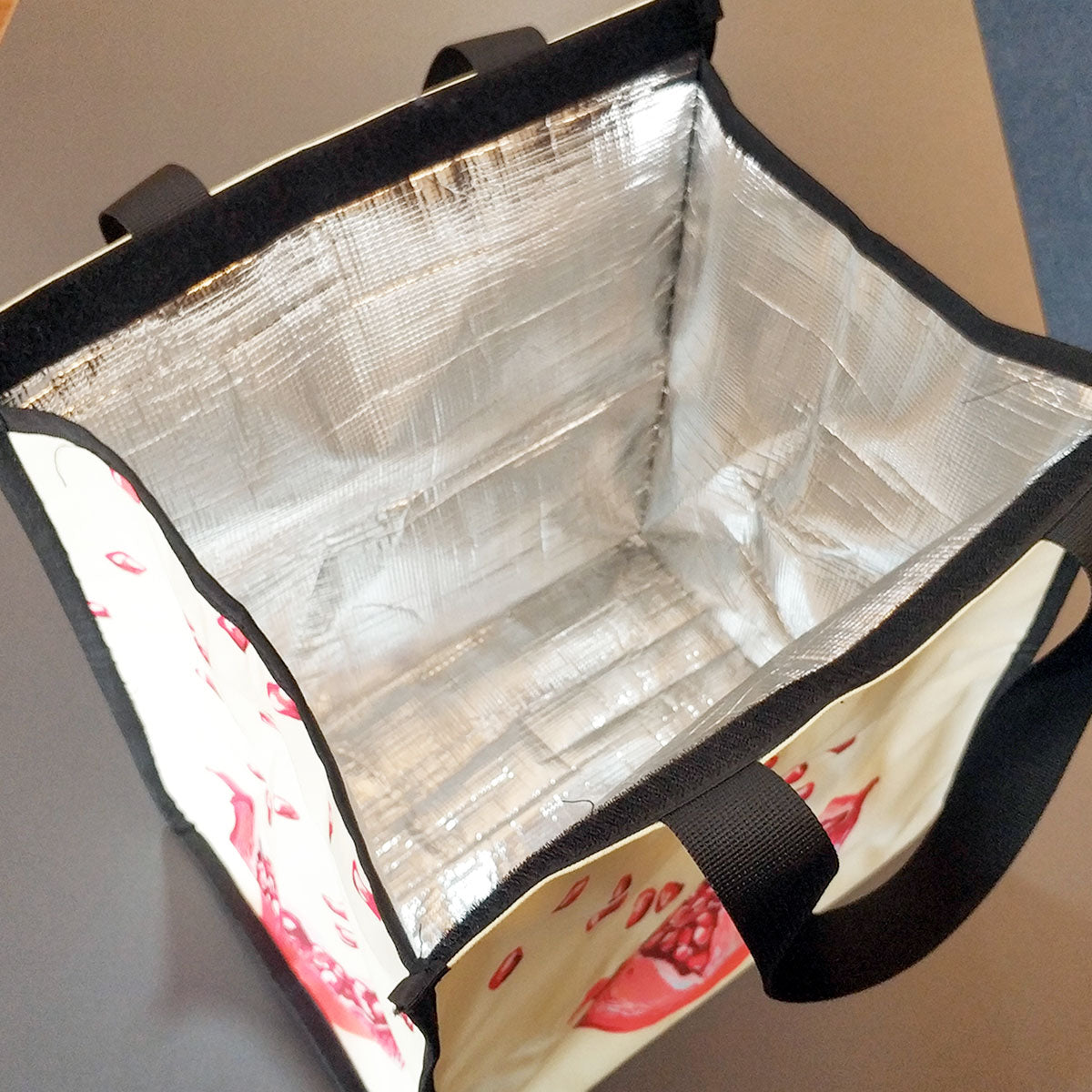 Guam CNMI Red Floral Balutan Large Picnic Tote Bag