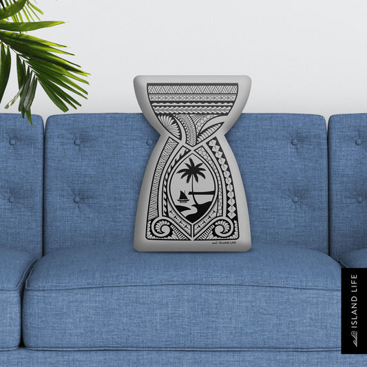 Latte Stone Tribal Guam Pillow Custom Shape Cushion