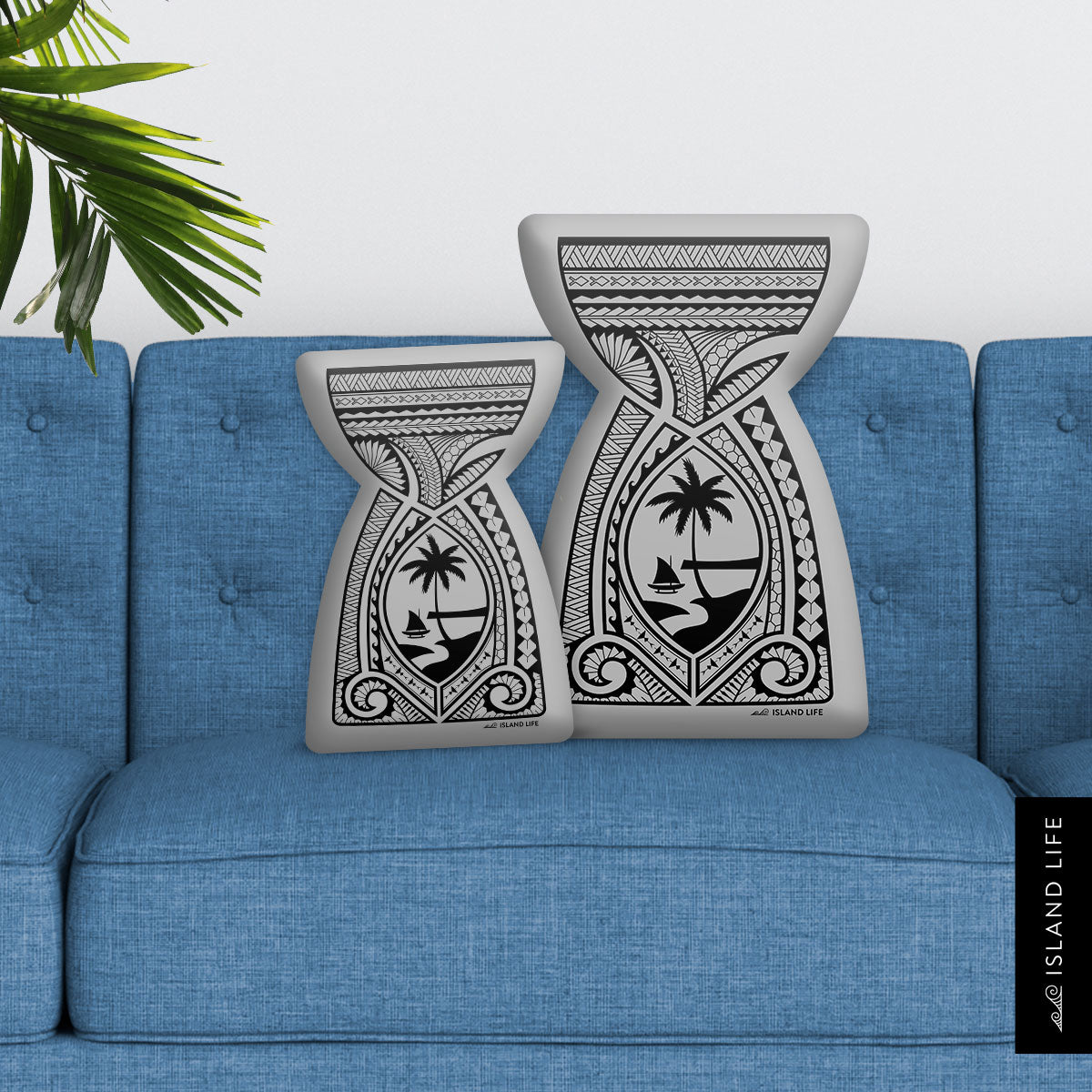 Latte Stone Tribal Guam Pillow Custom Shape Cushion