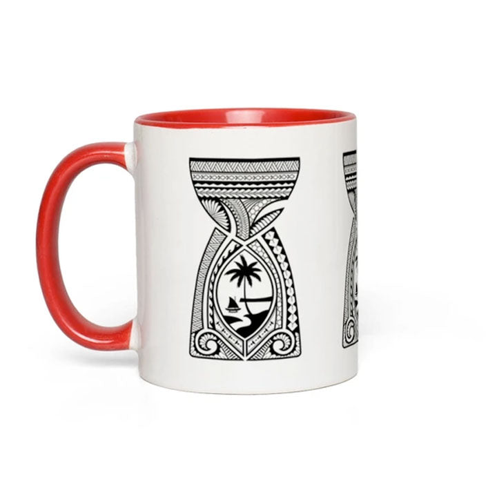Latte Stone Tribal Guam Accent Coffee Mug