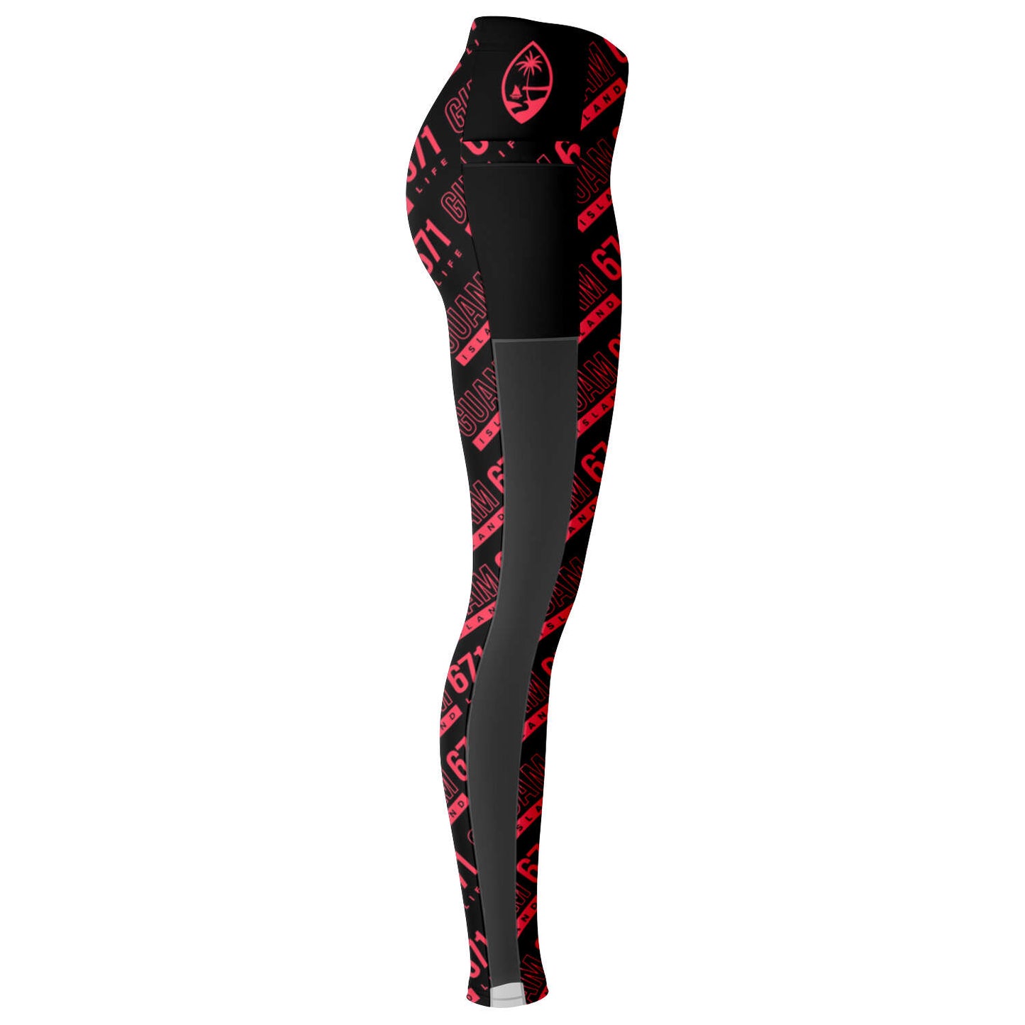 Guam 671 Pink Mesh Leggings