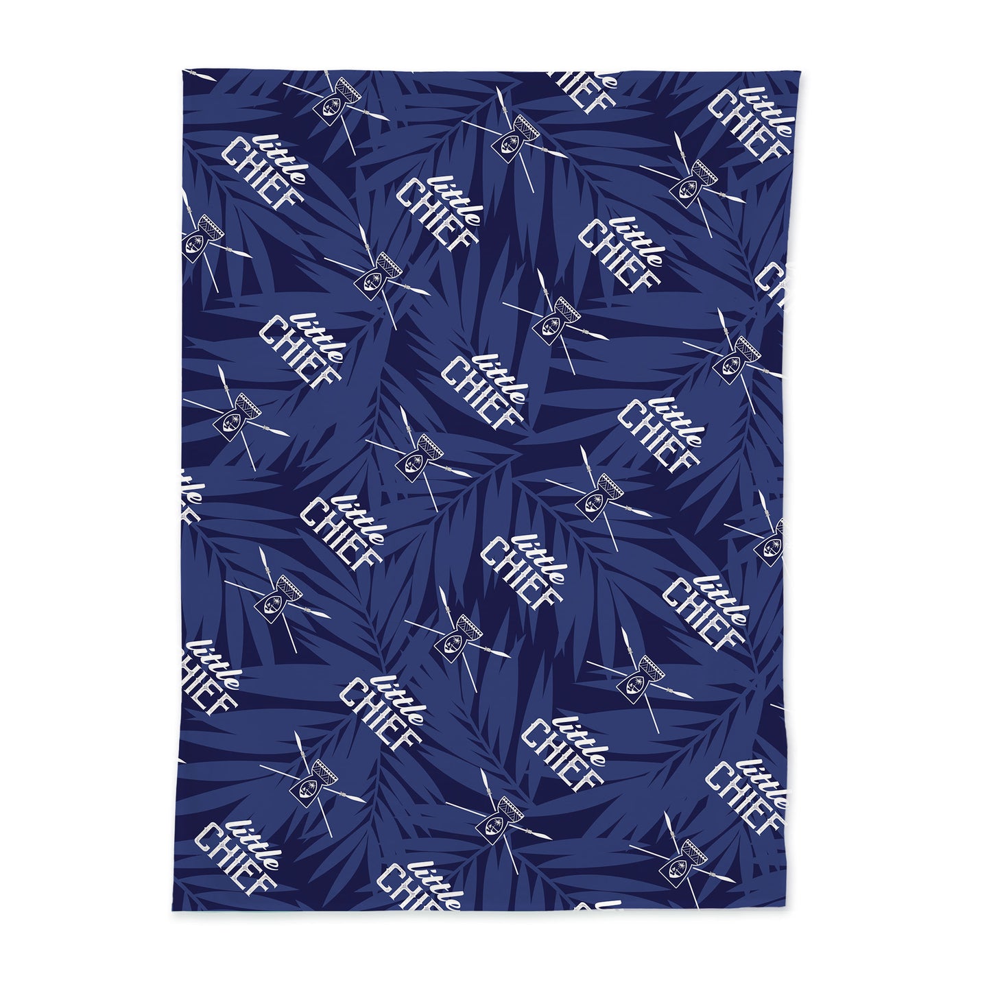 Little Chief Blue Baby Swaddle Blanket