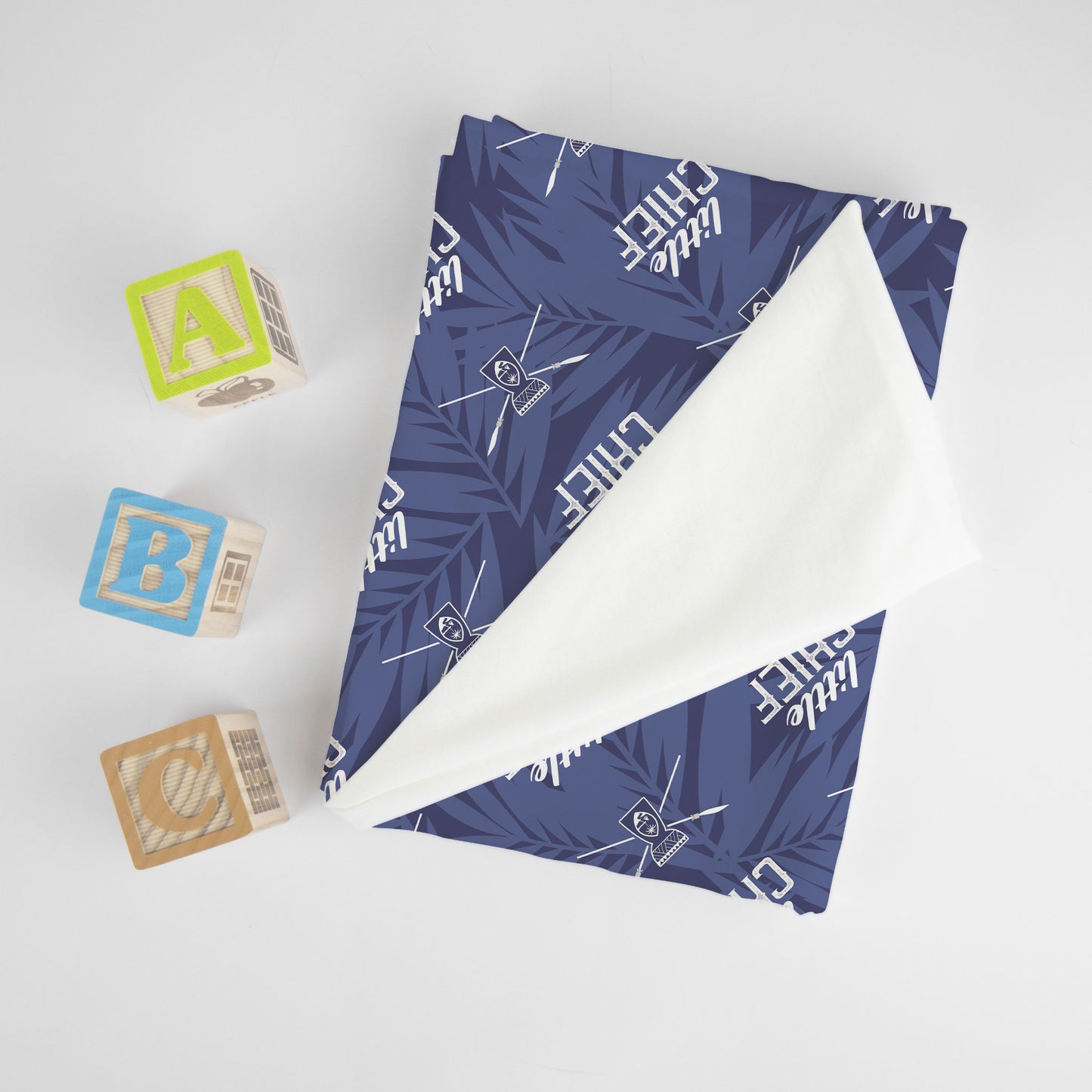 Little Chief Blue Baby Swaddle Blanket