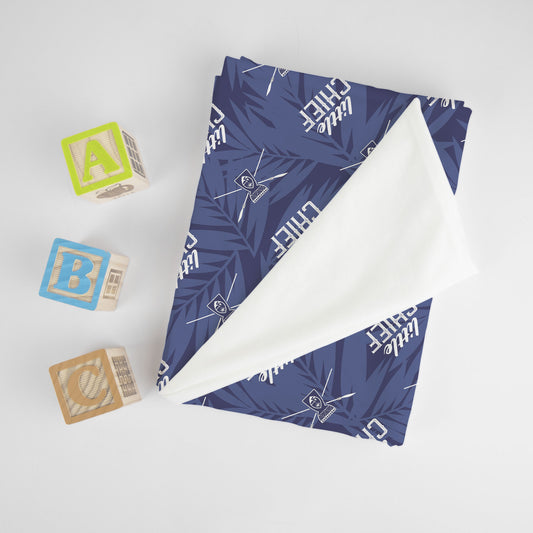 Little Chief Blue Baby Swaddle Blanket