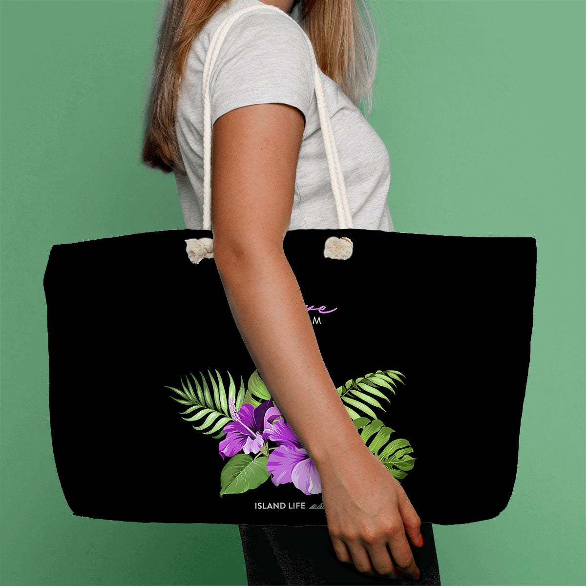 Love Guam Purple Weekender Tote Bag
