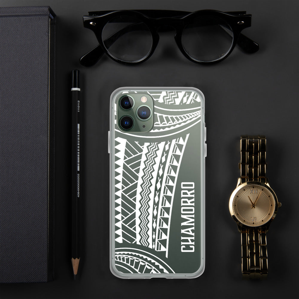 Chamorro Tribal Premium Glossy Clear iPhone Phone Case