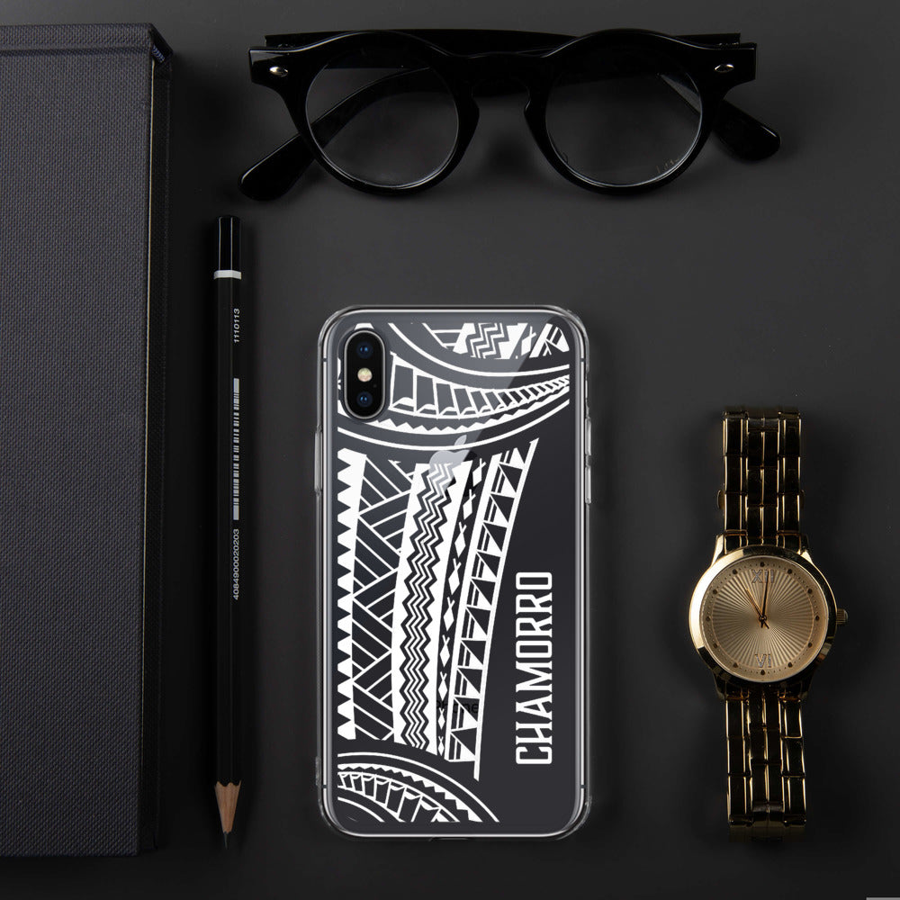Chamorro Tribal Premium Glossy Clear iPhone Phone Case